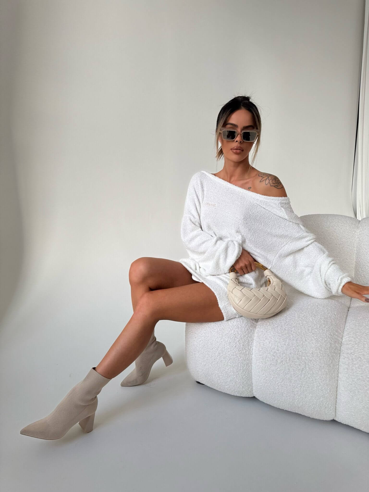 Sweter EVEN LaManuel ecru - obrazek 3