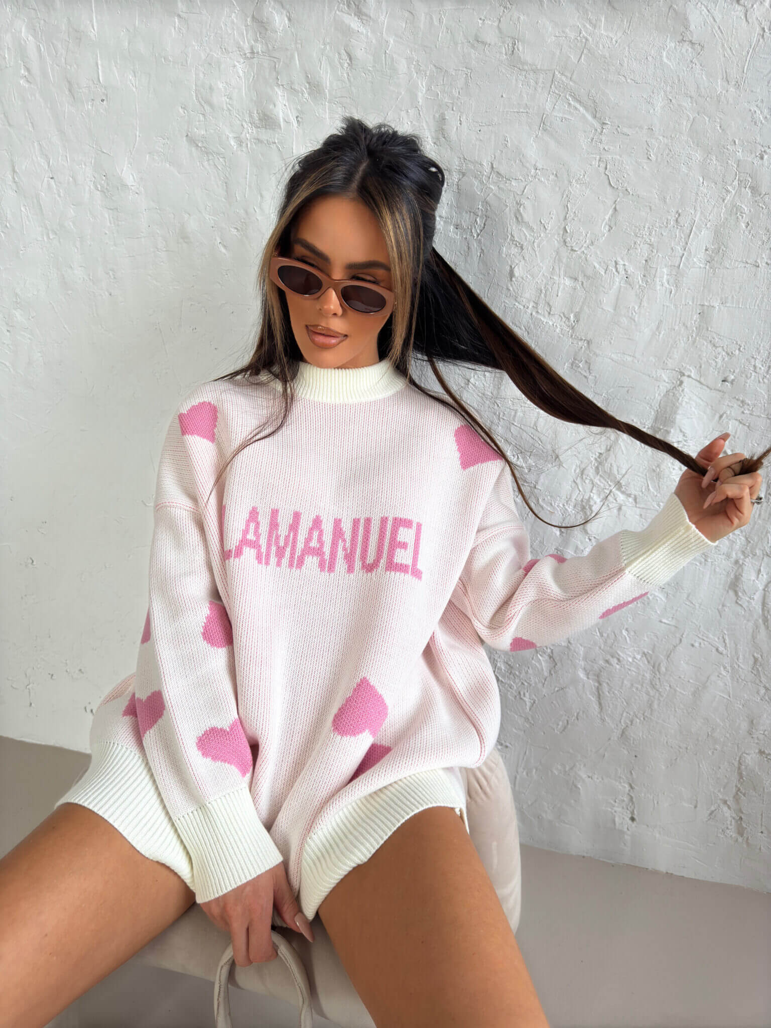 Sweter CUPID LaManuel ecru LIMITED