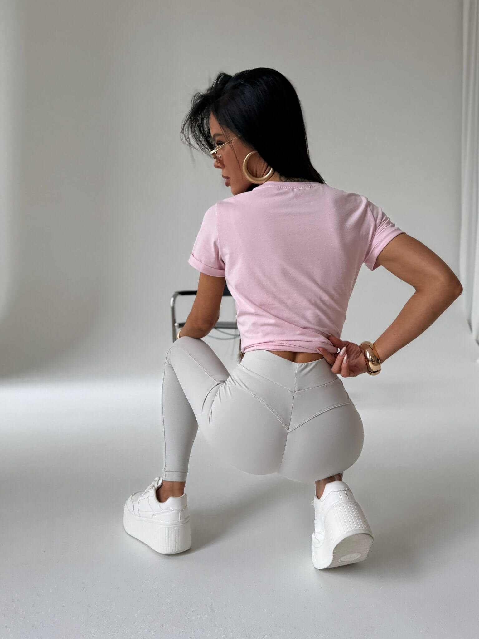 Legginsy TRUTH La Manuel szare