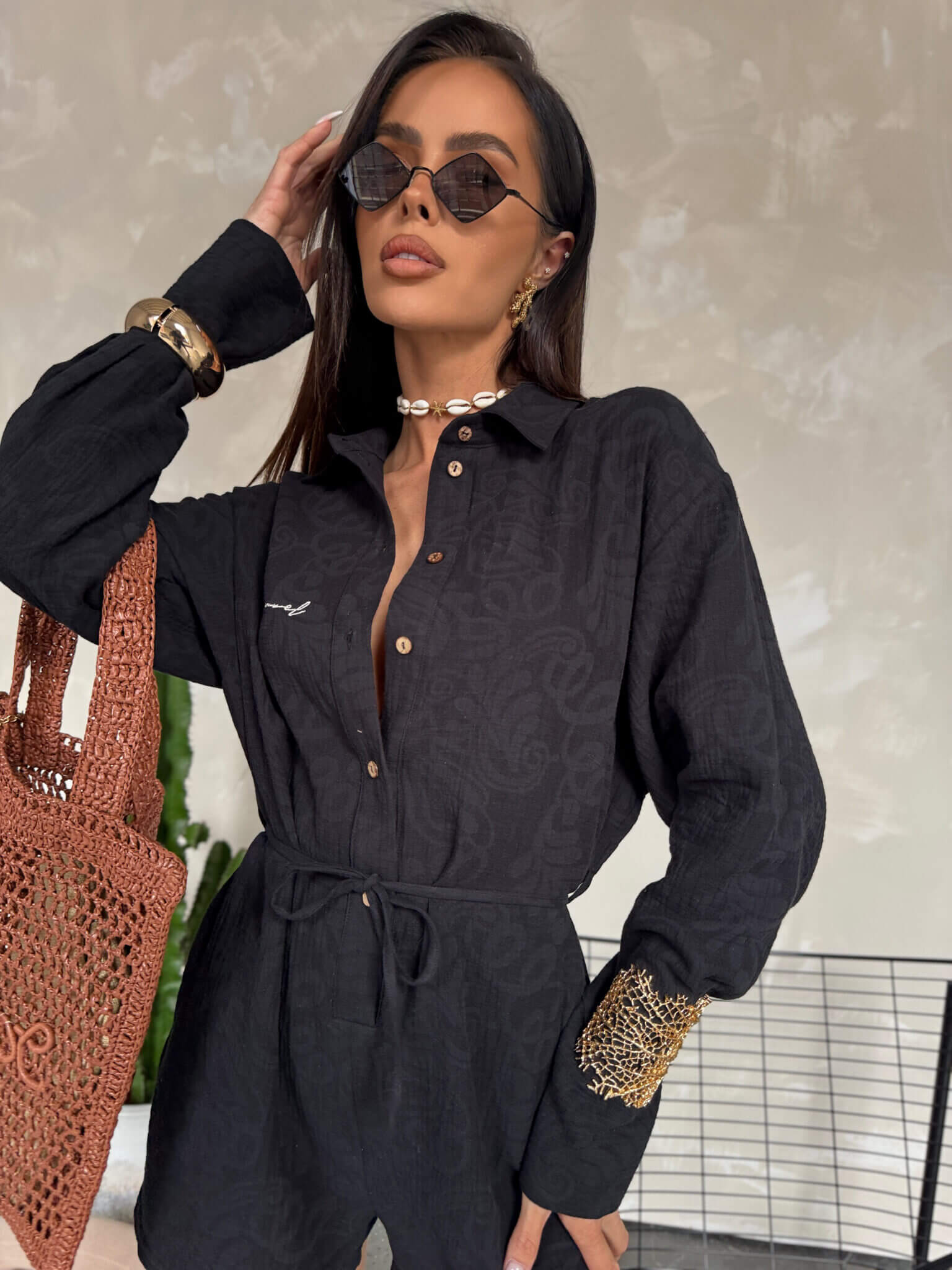 Kombinezon COCOA LaManuel czarny - obrazek 5