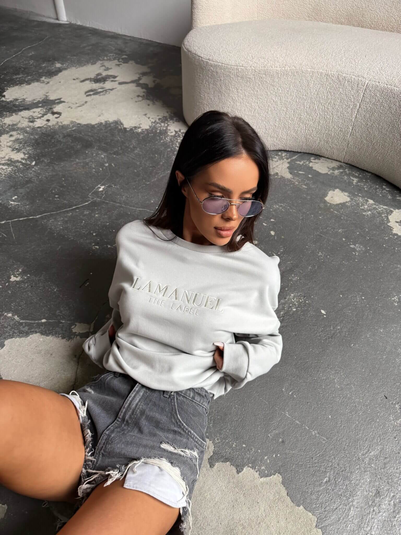 Bluza DAISY La Manuel szara limited