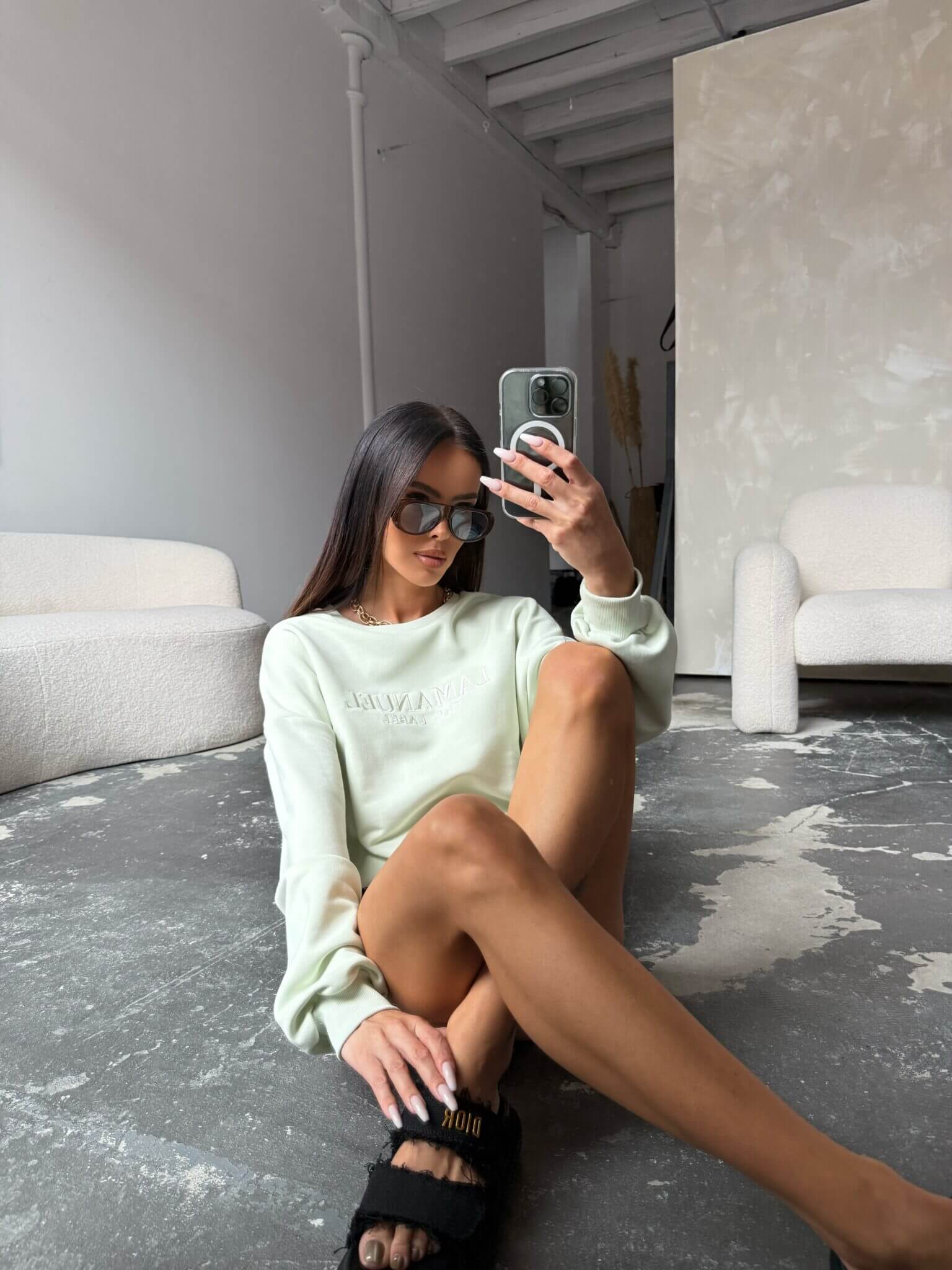 Bluza DAISY La Manuel mięta - obrazek 2