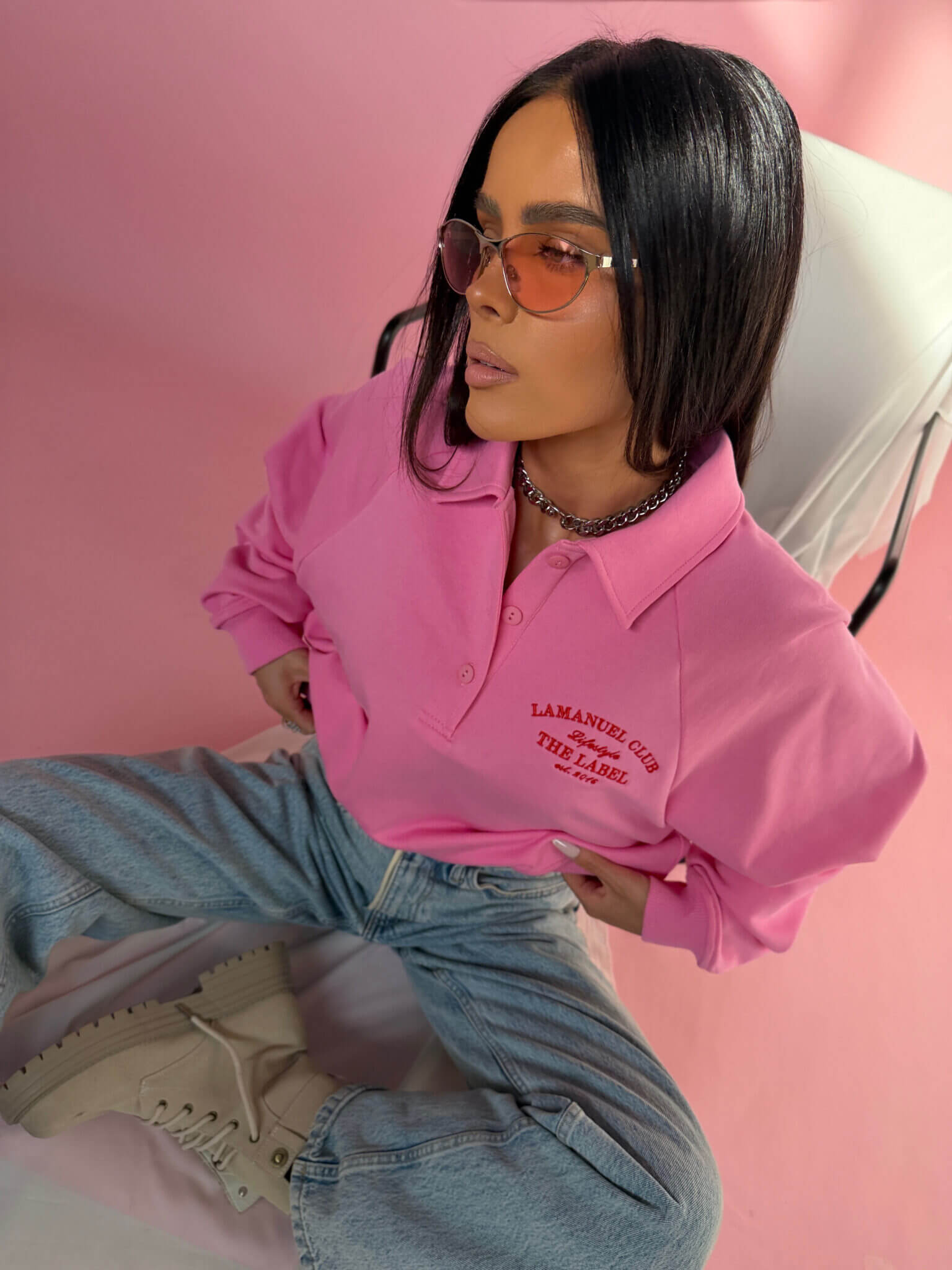 Bluza LA CLUB LaManuel róż - obrazek 4