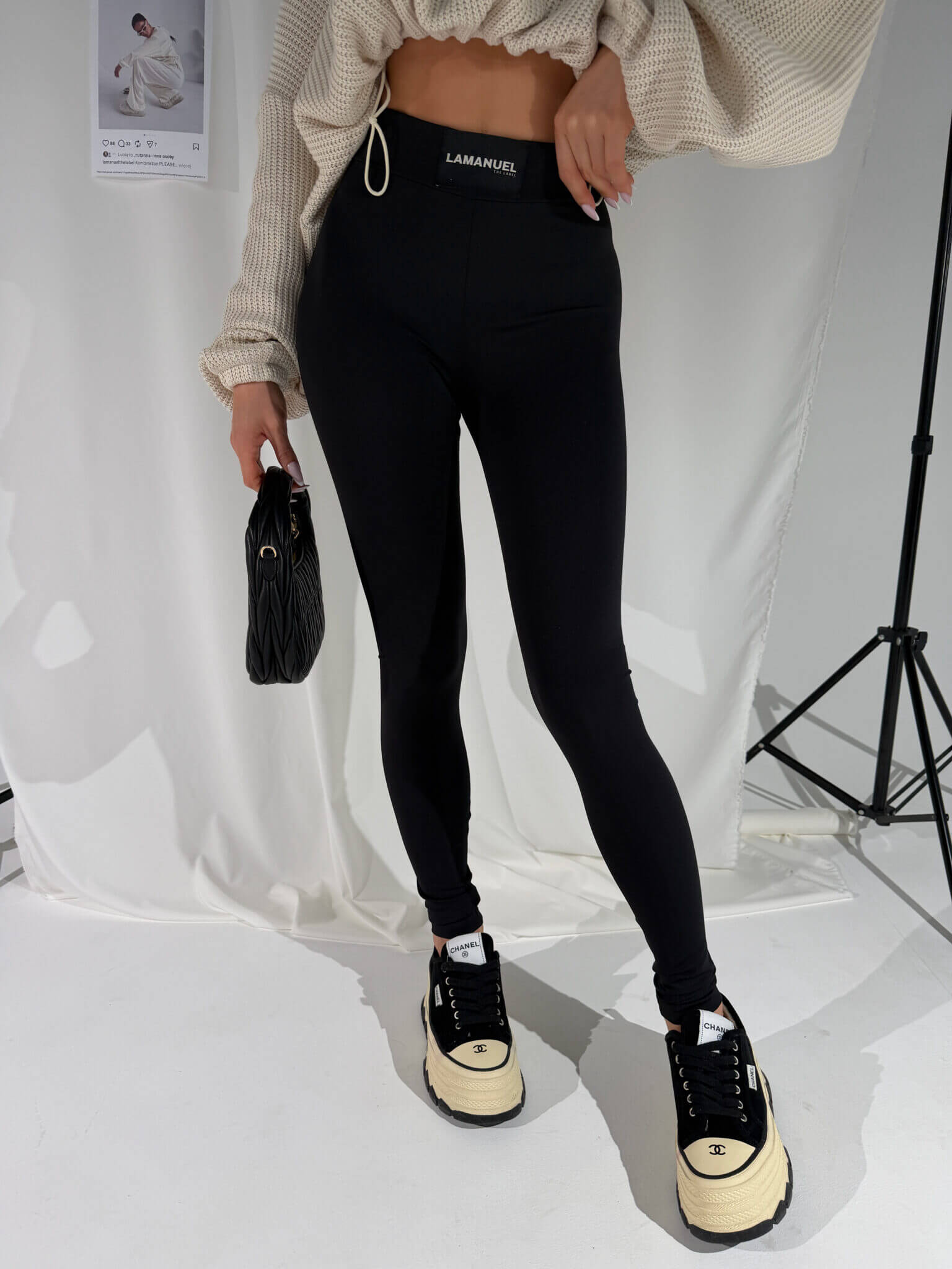 Legginsy SPEED La Manuel czarne