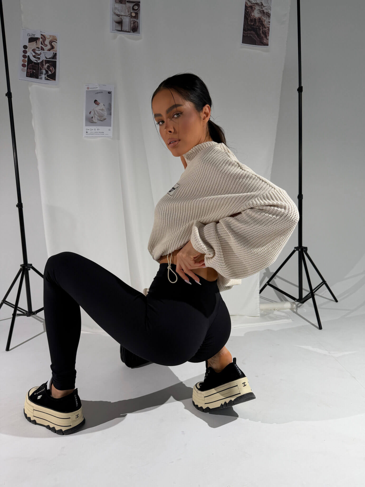 Legginsy SPEED La Manuel czarne - obrazek 3