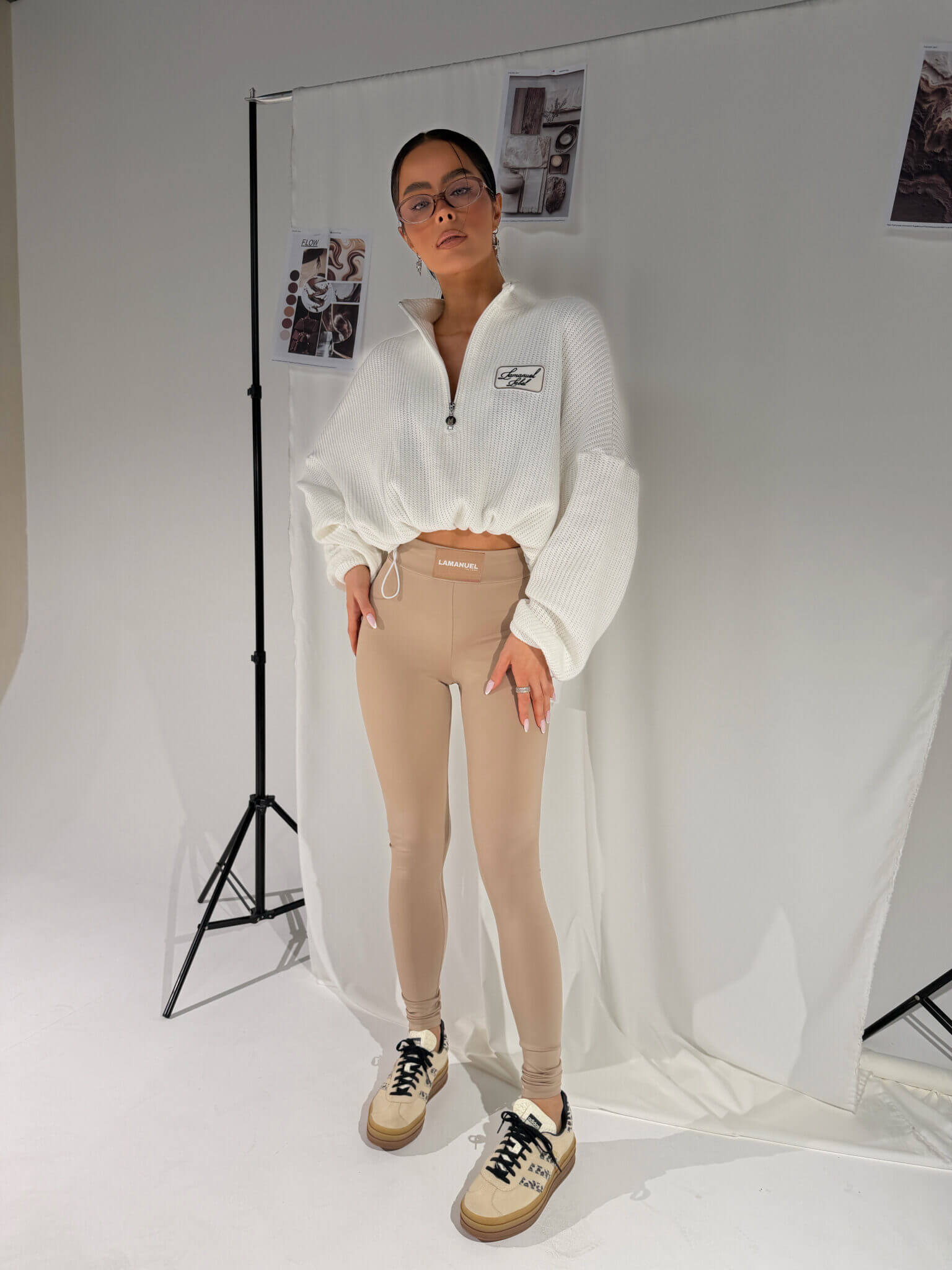 Legginsy SPEED La Manuel beż - obrazek 2