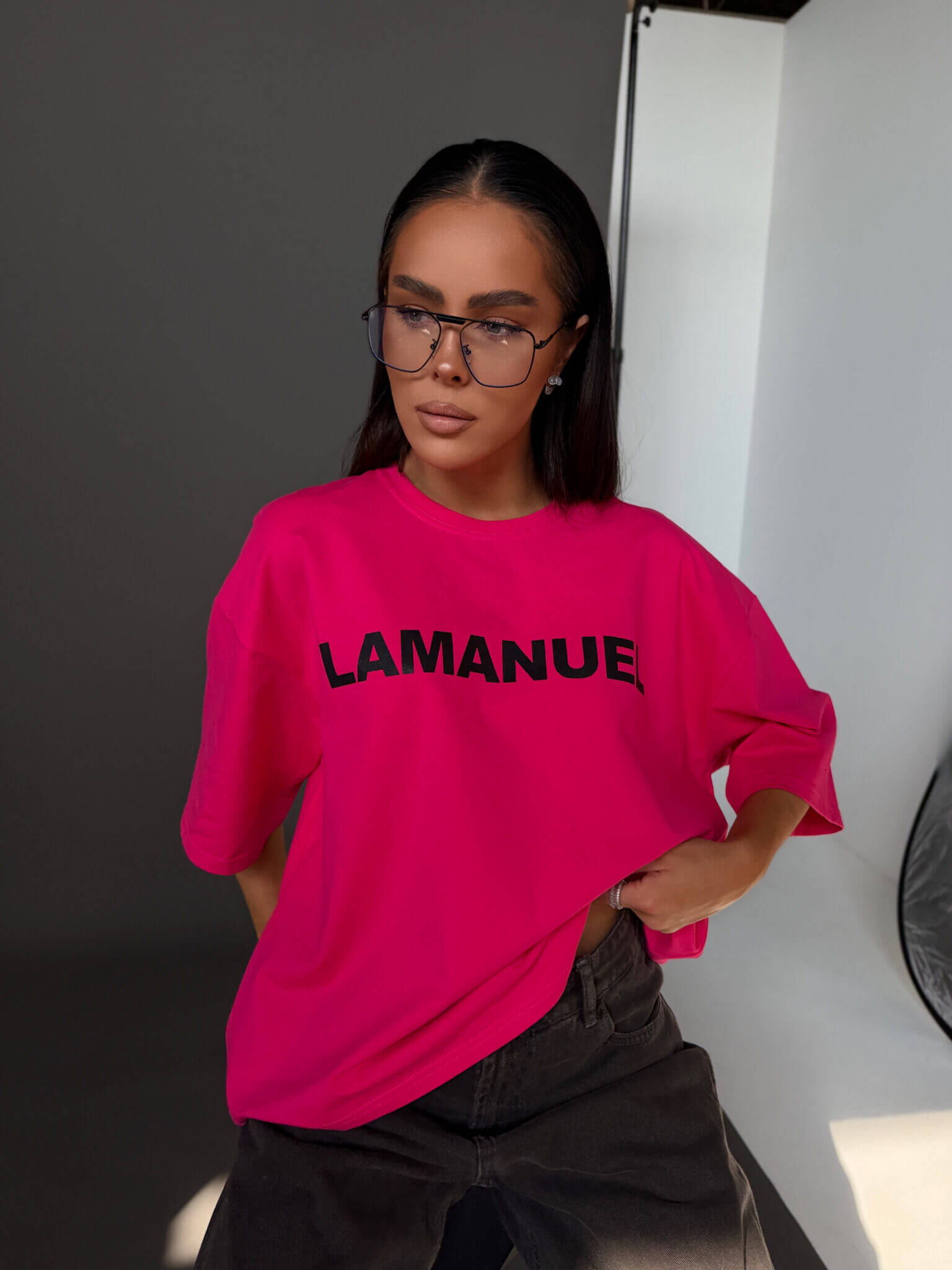 Tshirt BLANK LaManuel fuksja