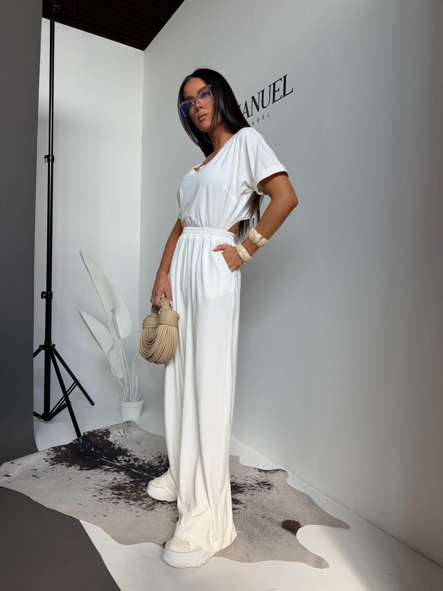 Kombinezon BLUSH LaManuel ecru - obrazek 6