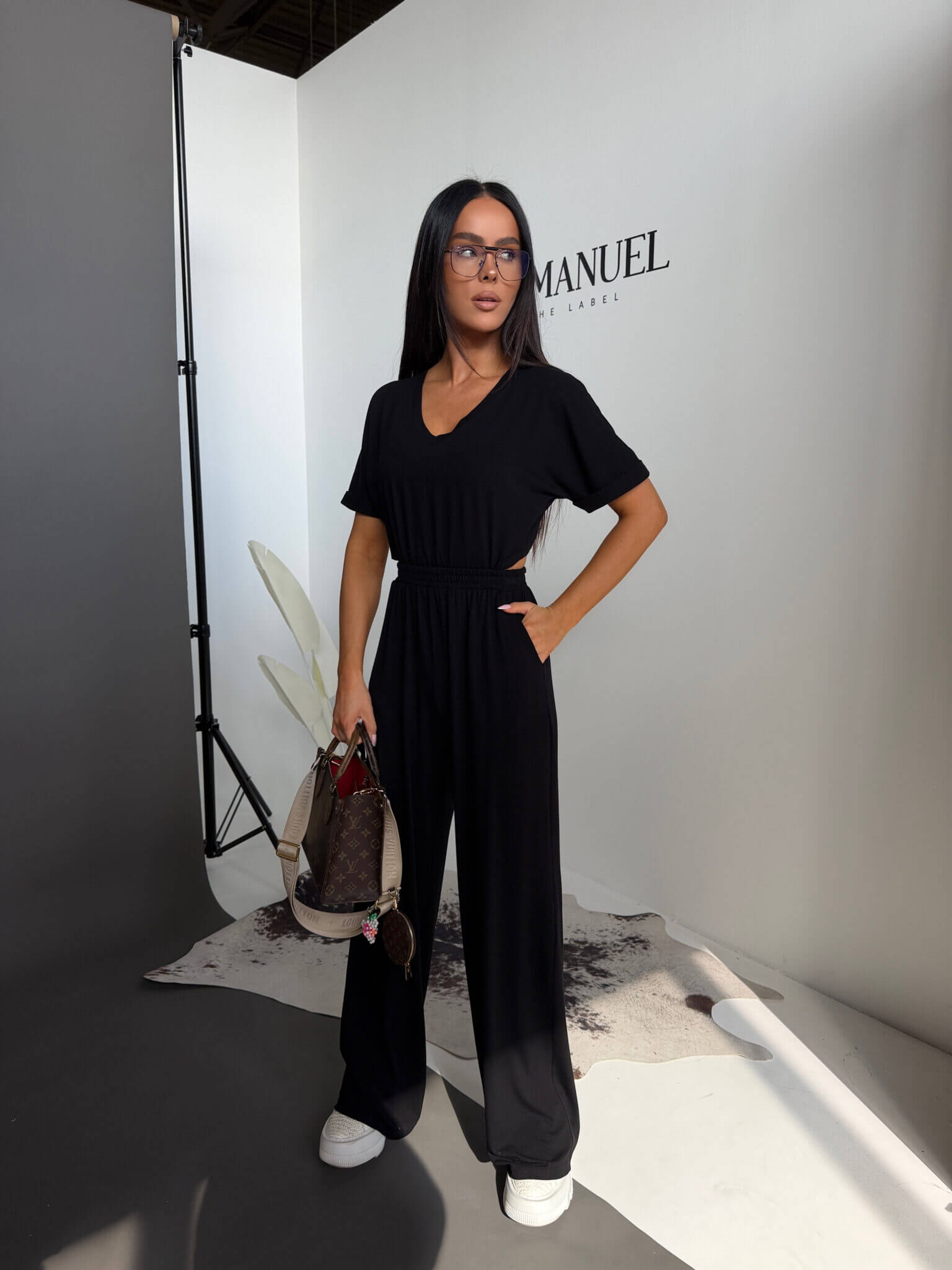 Kombinezon BLUSH LaManuel czarny - obrazek 2