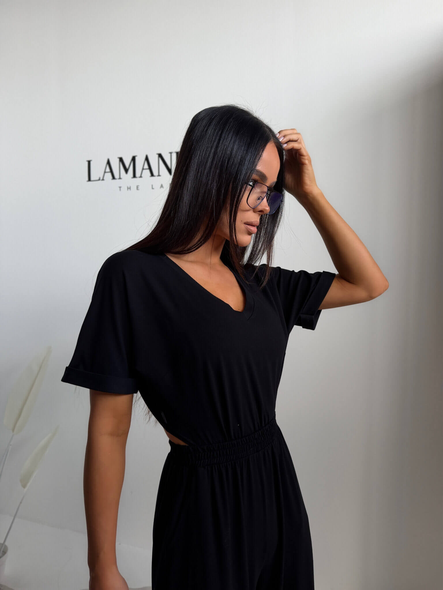 Kombinezon BLUSH LaManuel czarny - obrazek 4