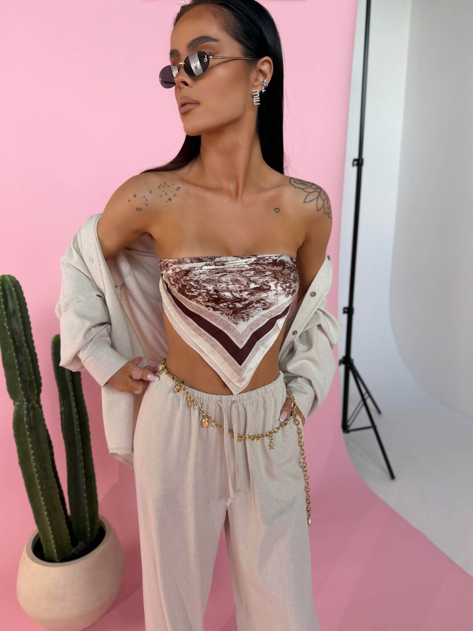 Spodnie ELENOR LaManuel beż - obrazek 6