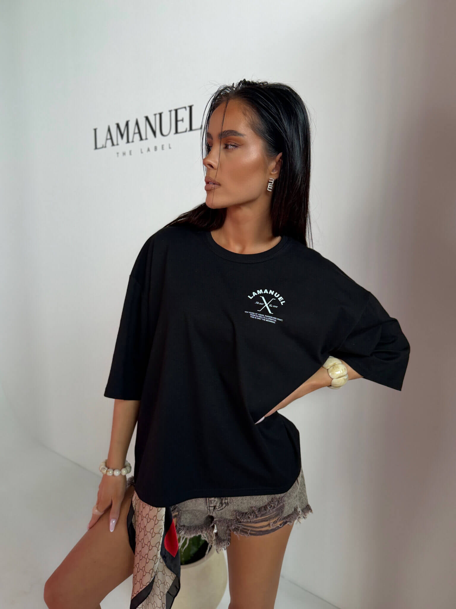 Tshirt LEGACY La Manuel czarny