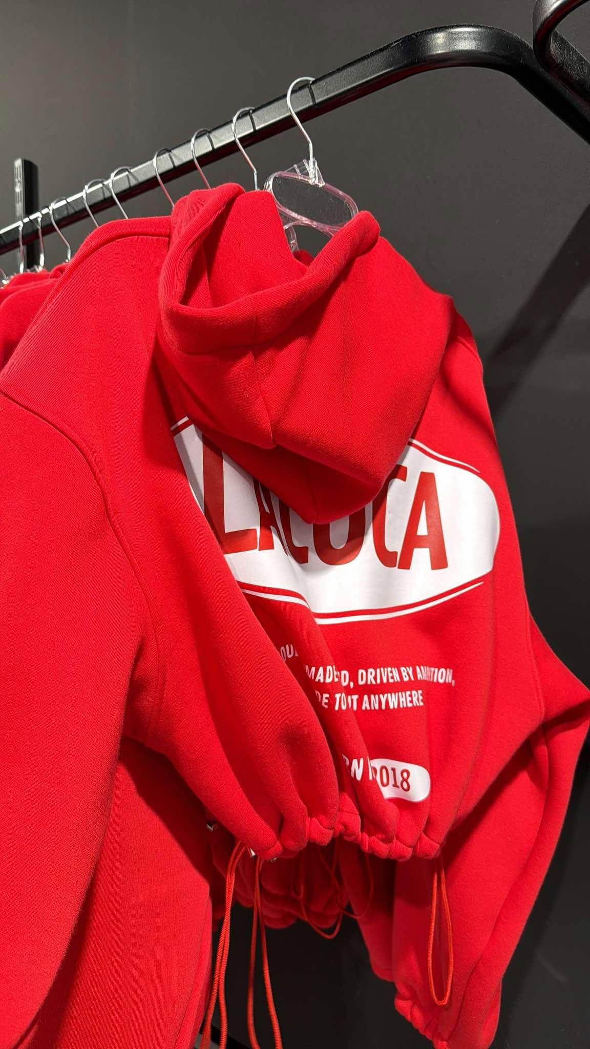Bluza Fit Zip Hoodie La Coca czerwona
