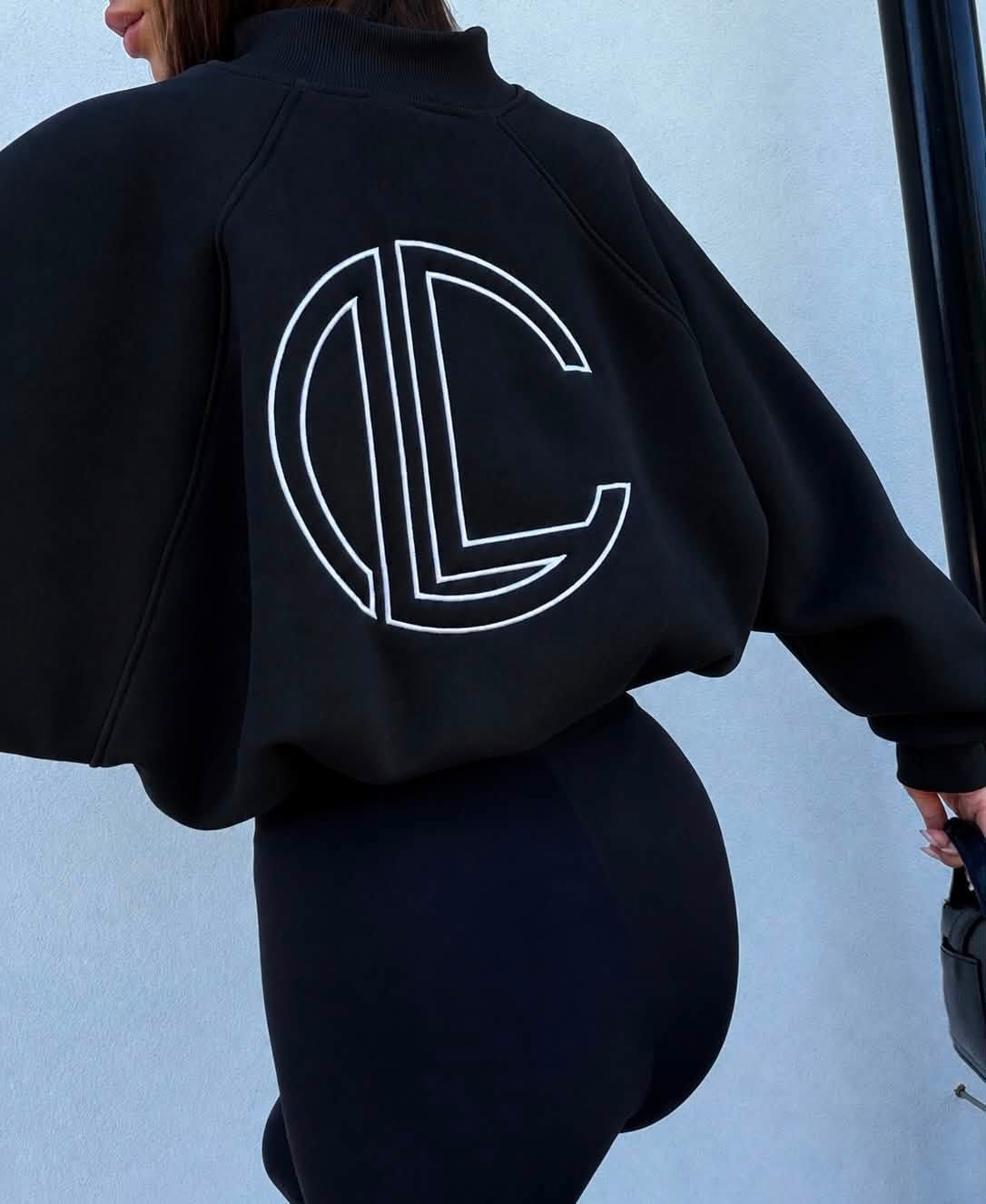 Bluza LOGOTYPE ZIP La Coca czerń - obrazek 2