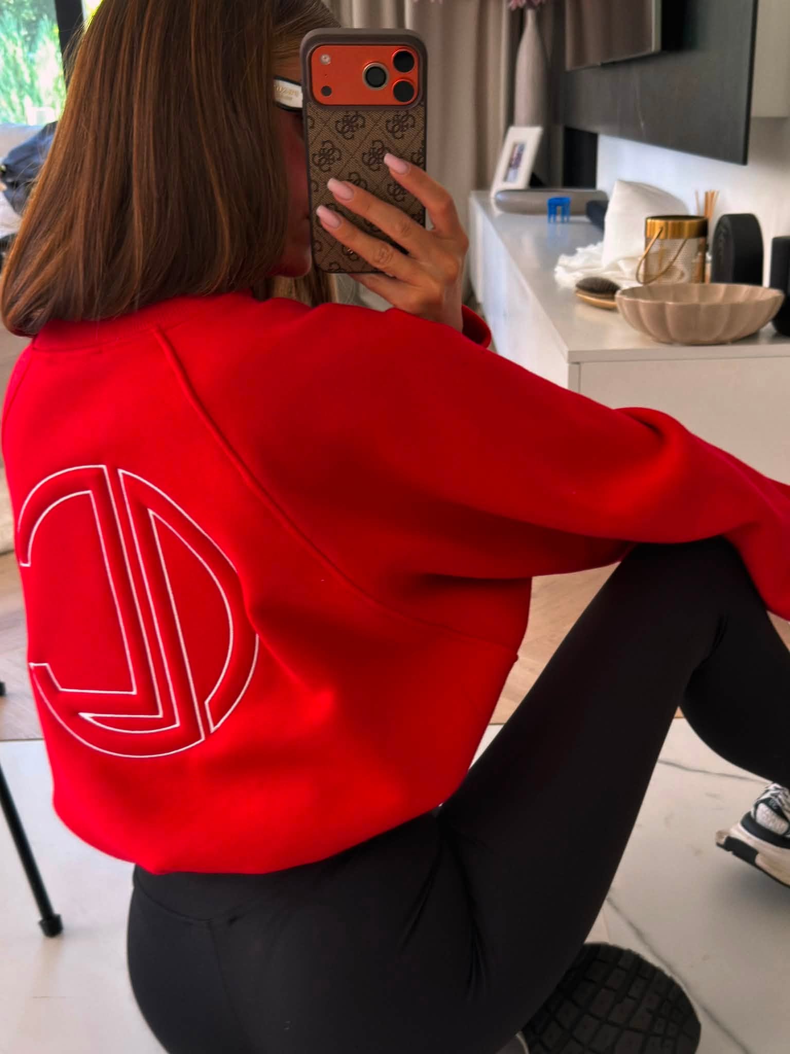 Bluza LOGOTYPE ZIP La Coca czerwona