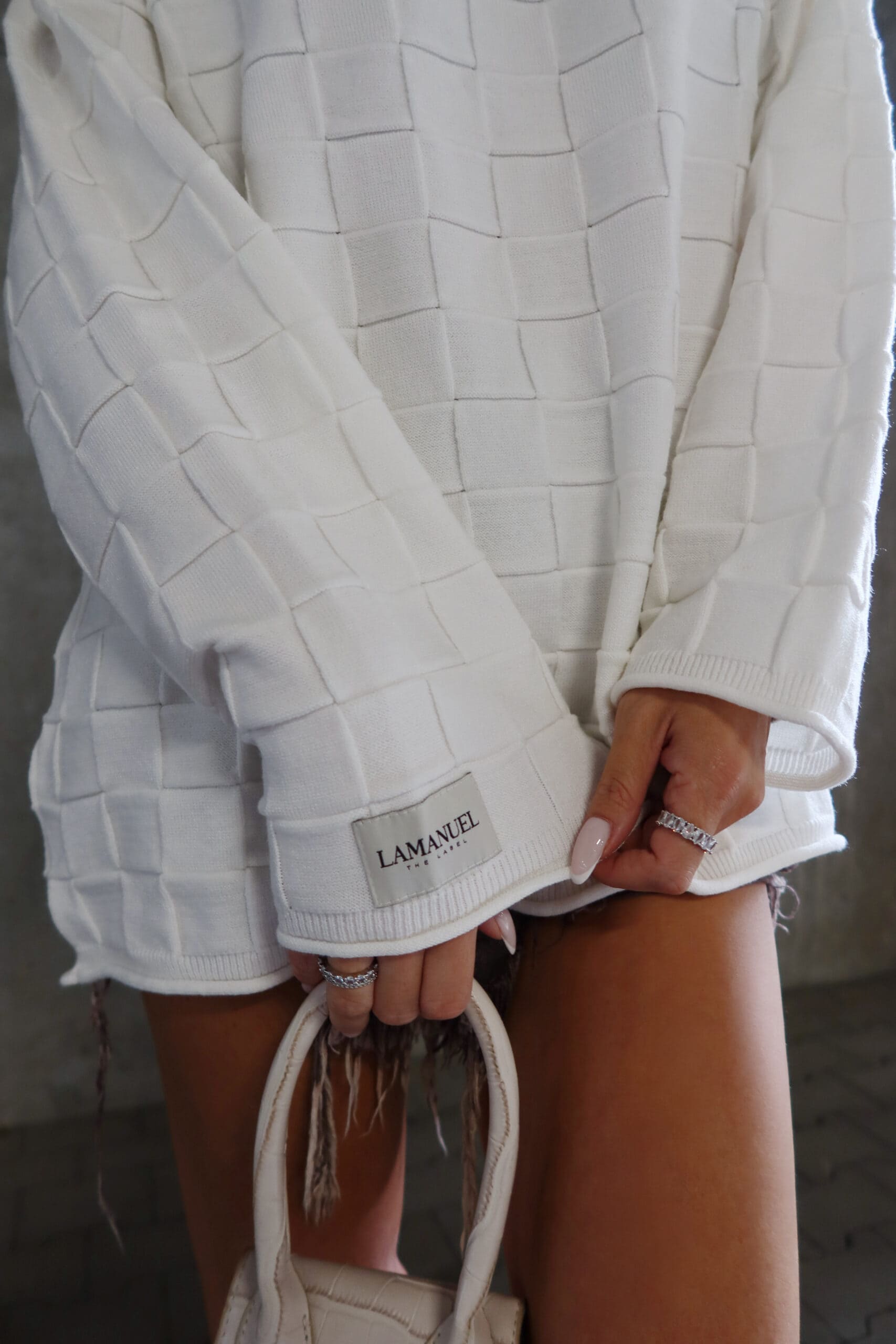 Sweter SORA LaManuel ecru - obrazek 3