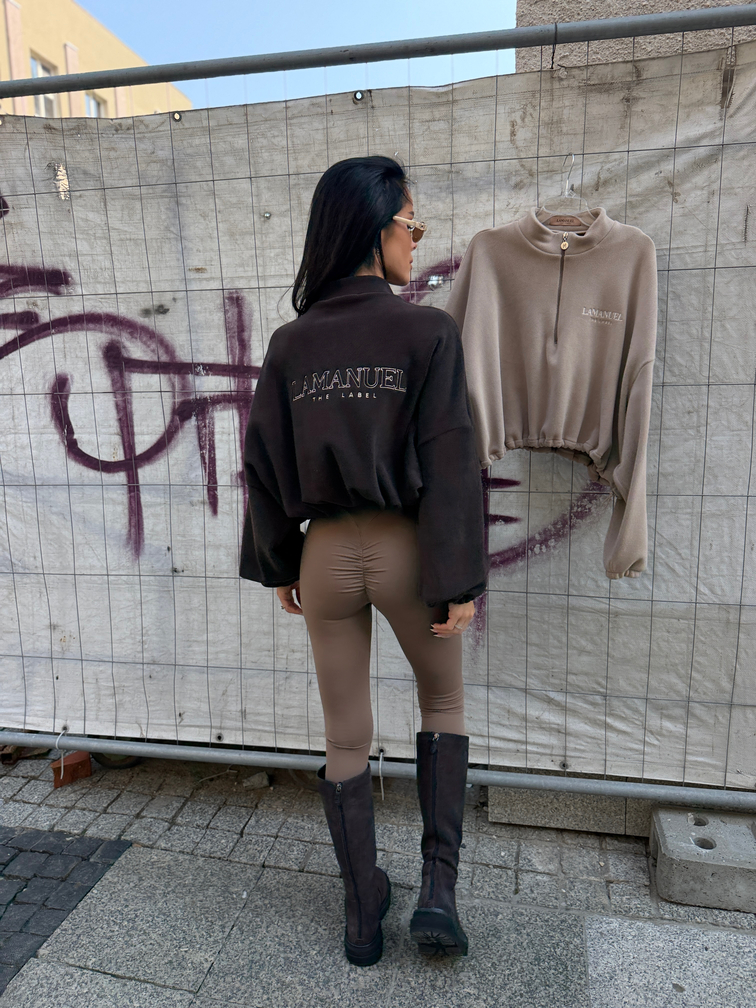 Bluza WARM UP LaManuel czekolada - obrazek 4