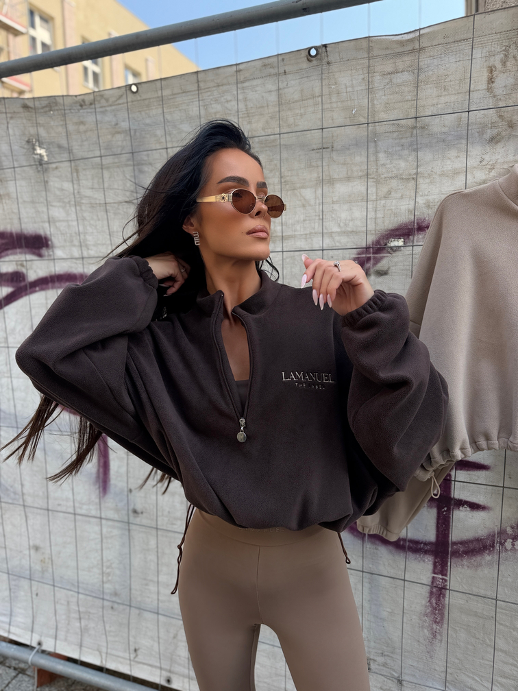 Bluza WARM UP LaManuel czekolada
