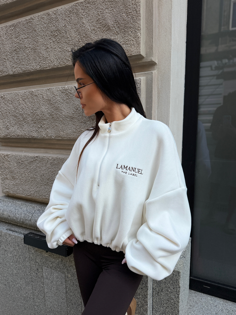 Bluza WARM UP LaManuel ecru - obrazek 2