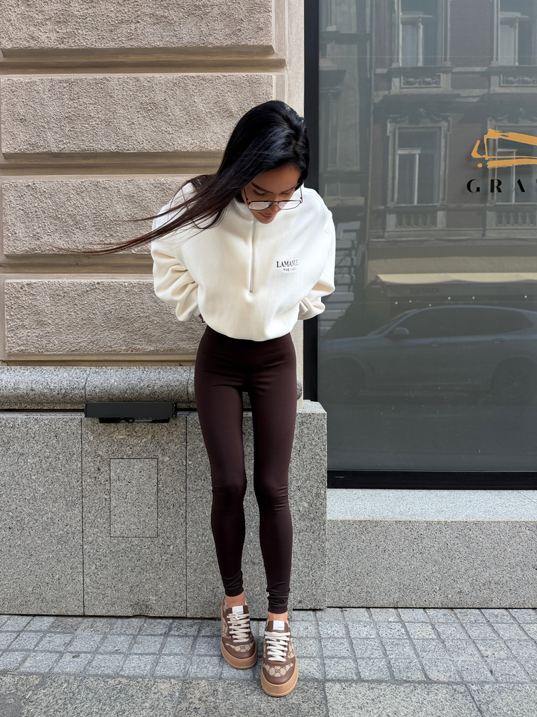 Bluza WARM UP LaManuel ecru - obrazek 4