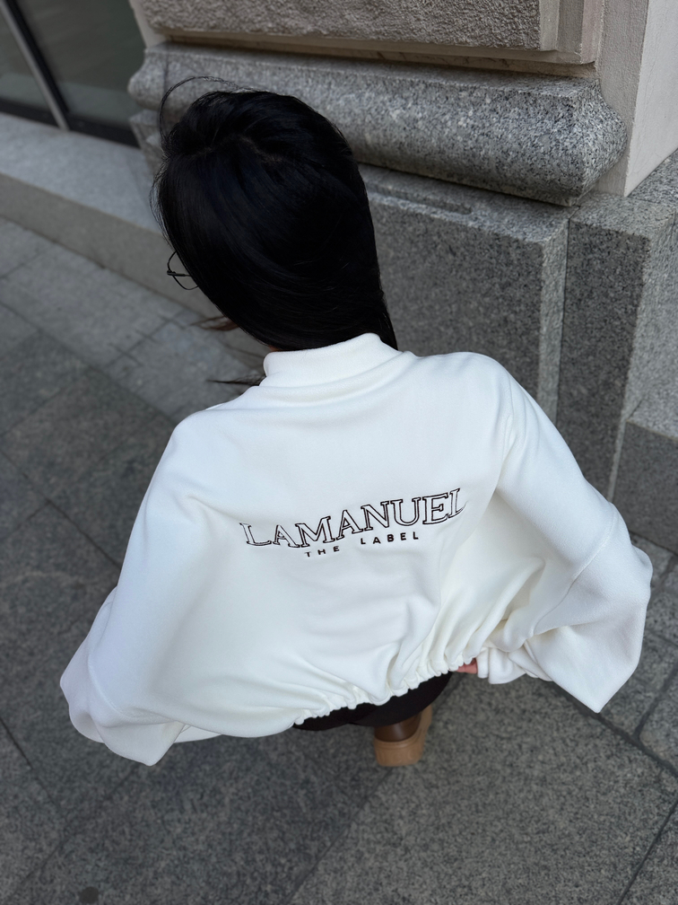 Bluza WARM UP LaManuel ecru - obrazek 5