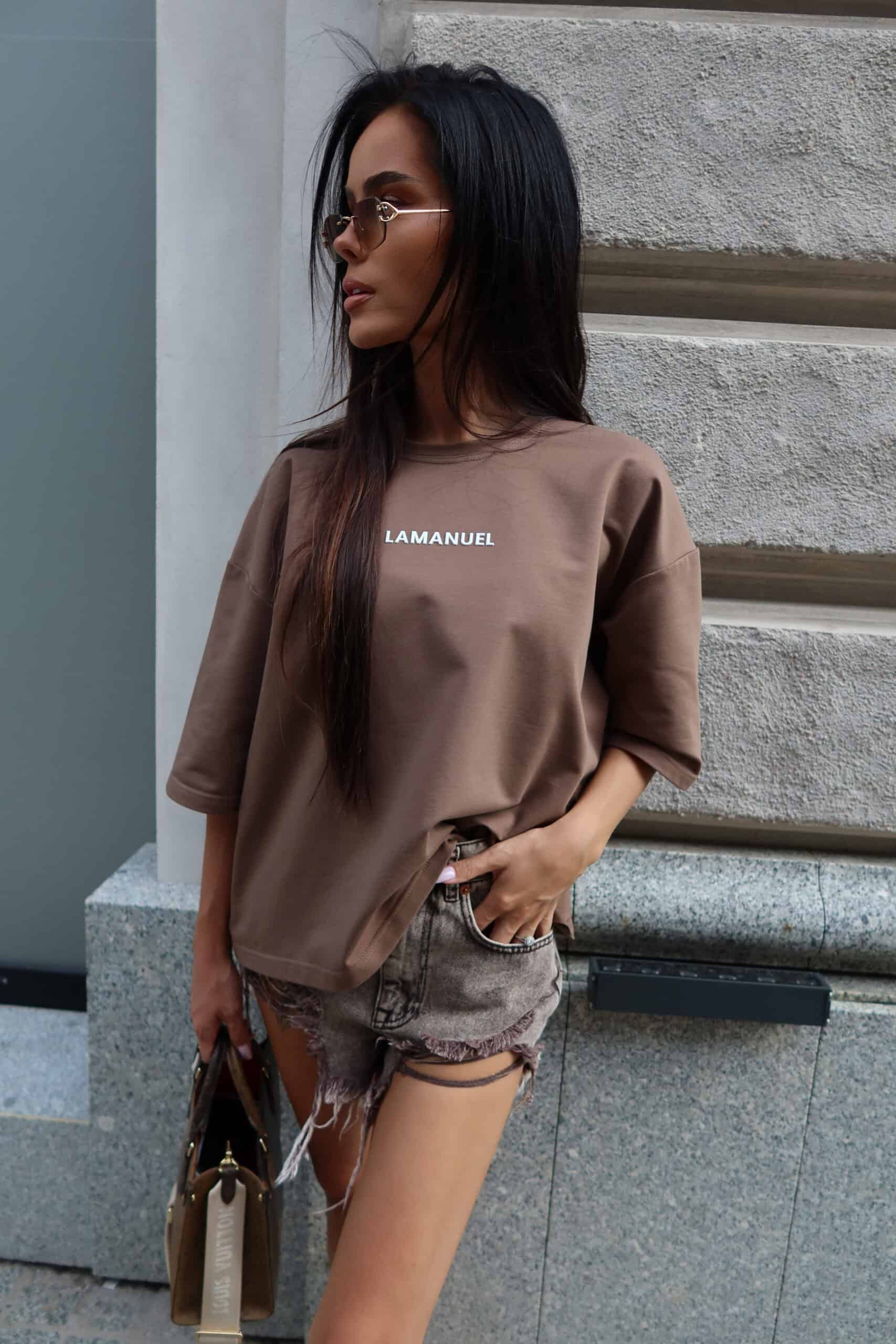 Tshirt NOX LaManuel czekolada