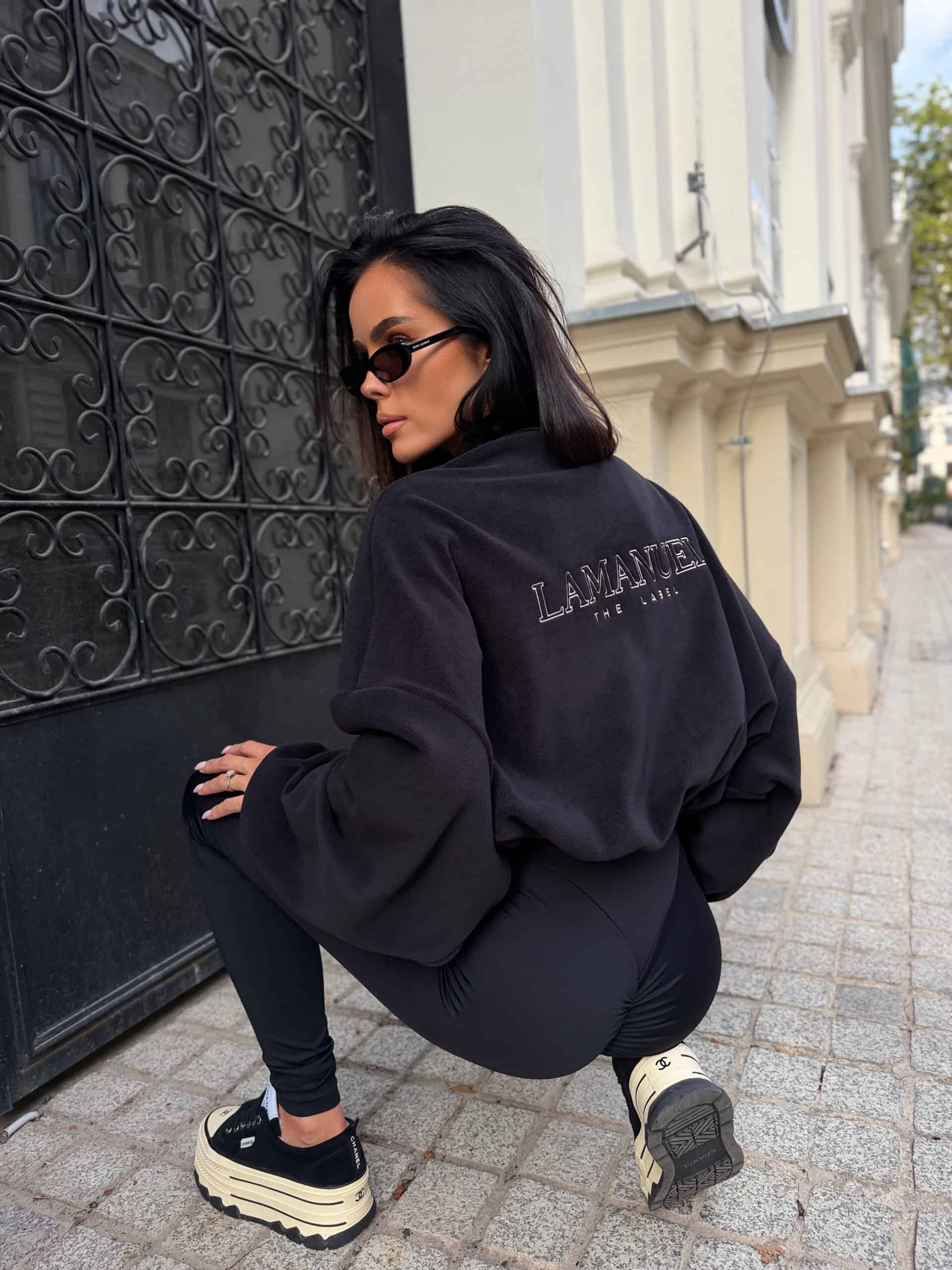 Bluza WARM UP LaManuel czarna - obrazek 7