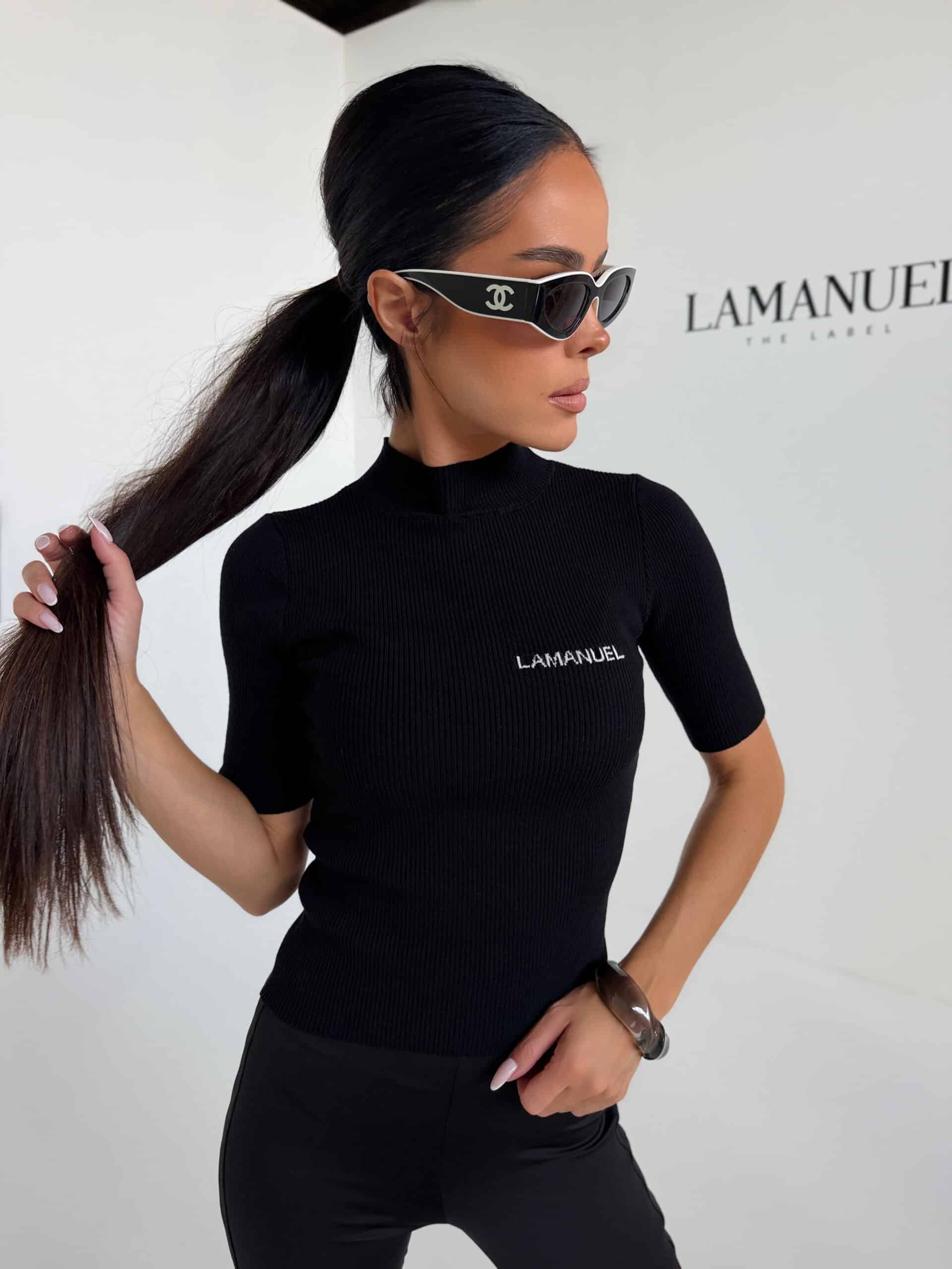 Top COZY LaManuel czarny - obrazek 5