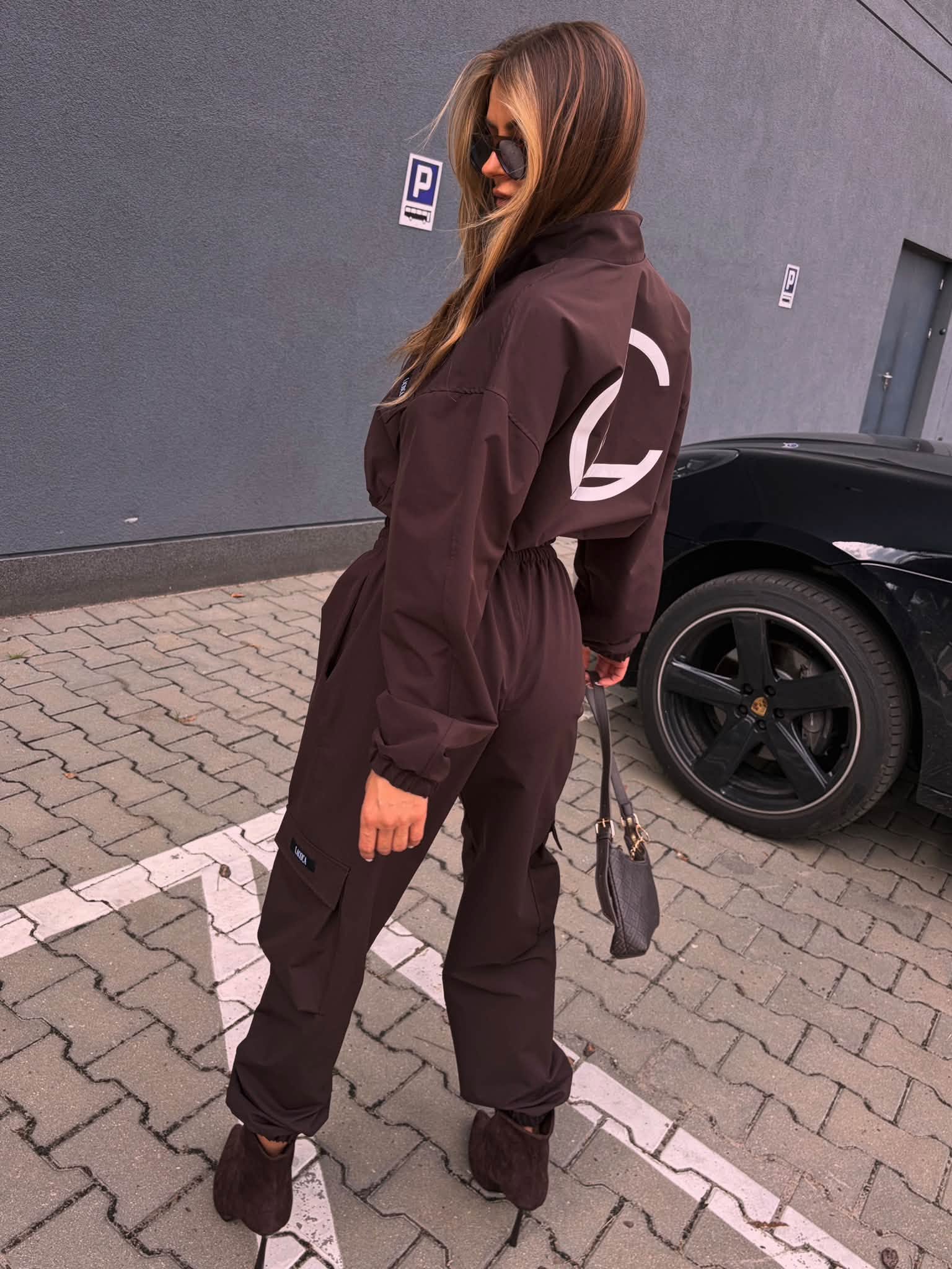 Spodnie CARGO La Coca czekolada - obrazek 2