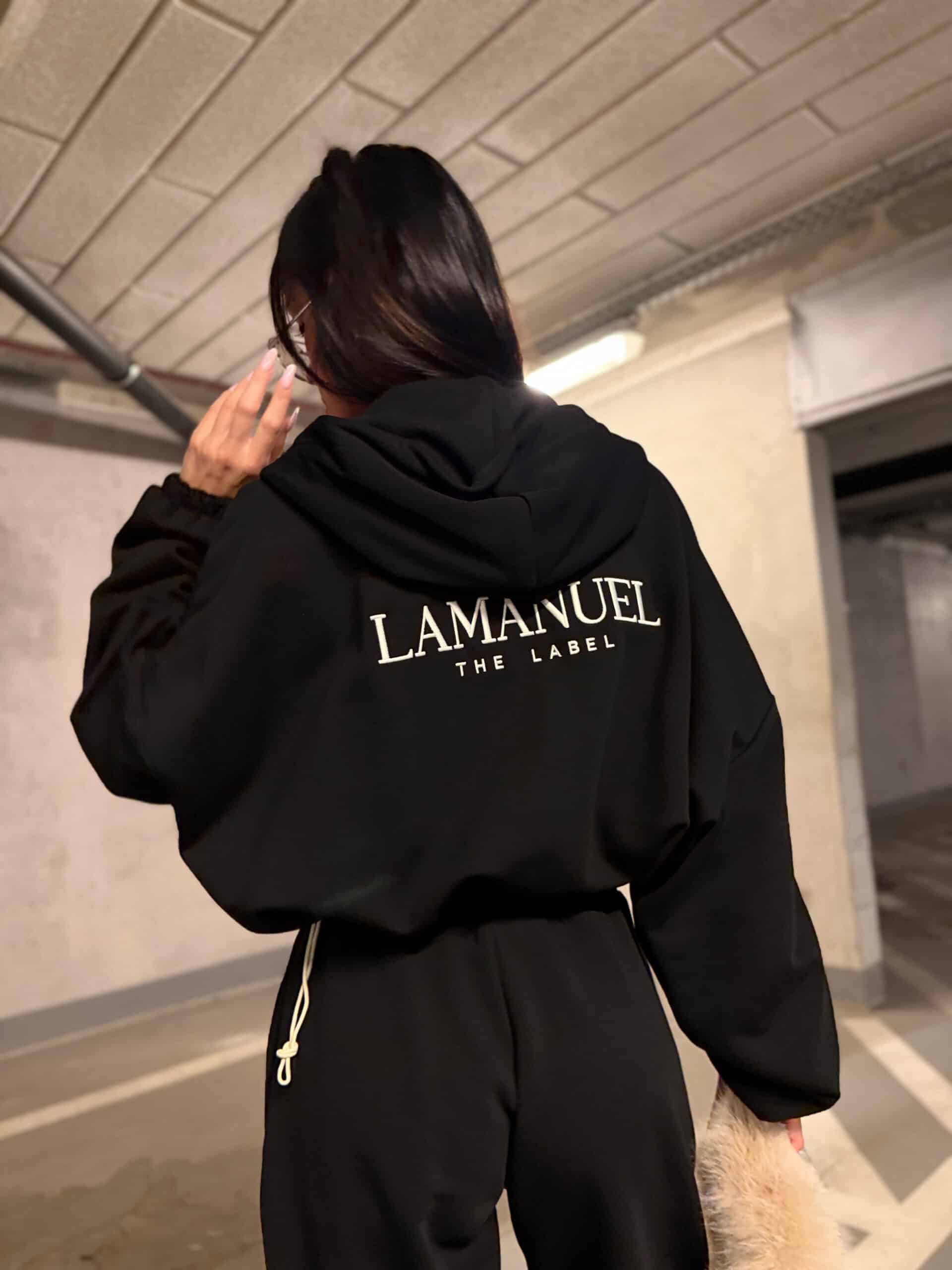 Bluza BASIC La Manuel czarna - obrazek 2