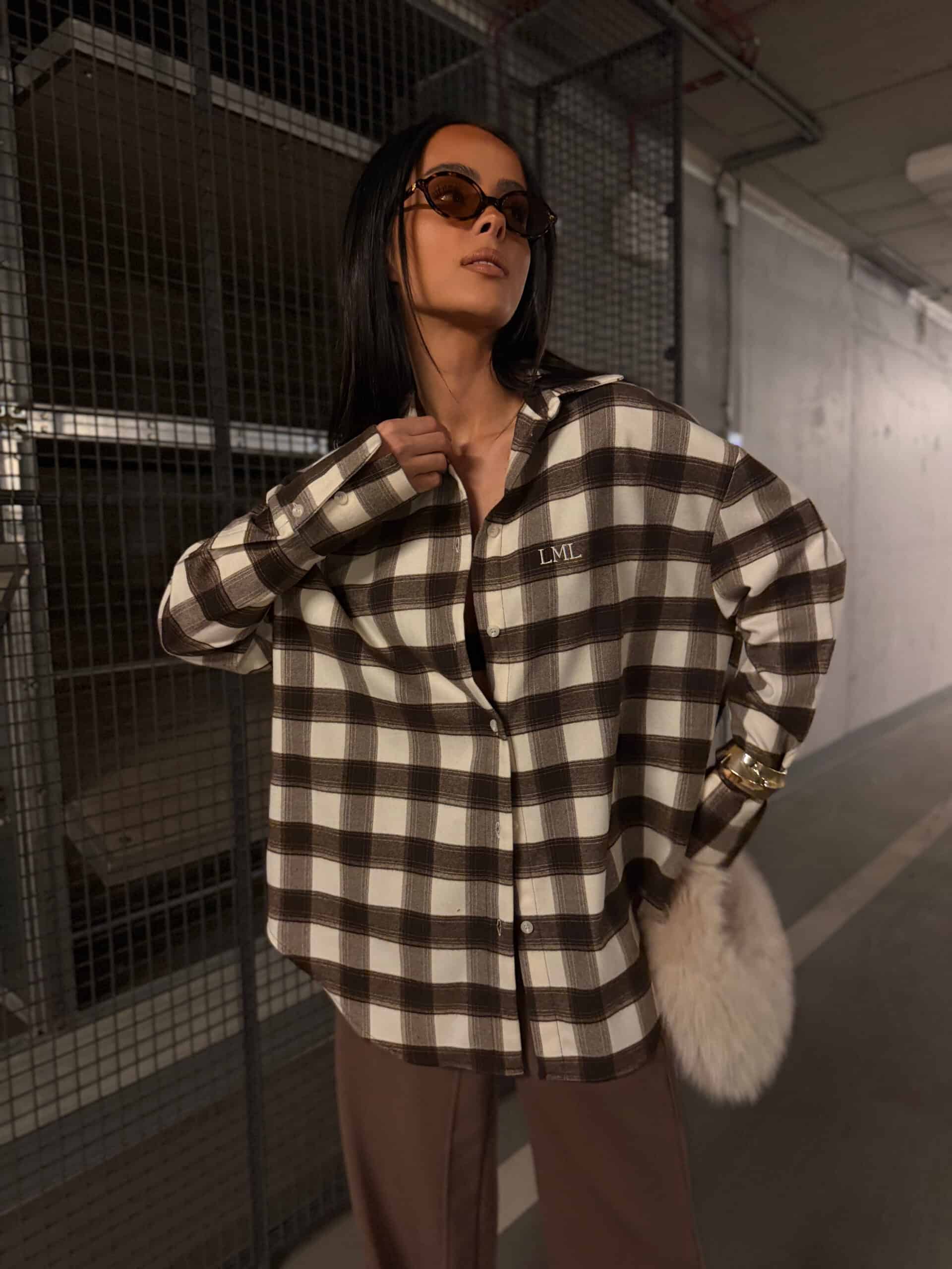 Koszula TEXAS La Manuel czekolada - obrazek 4