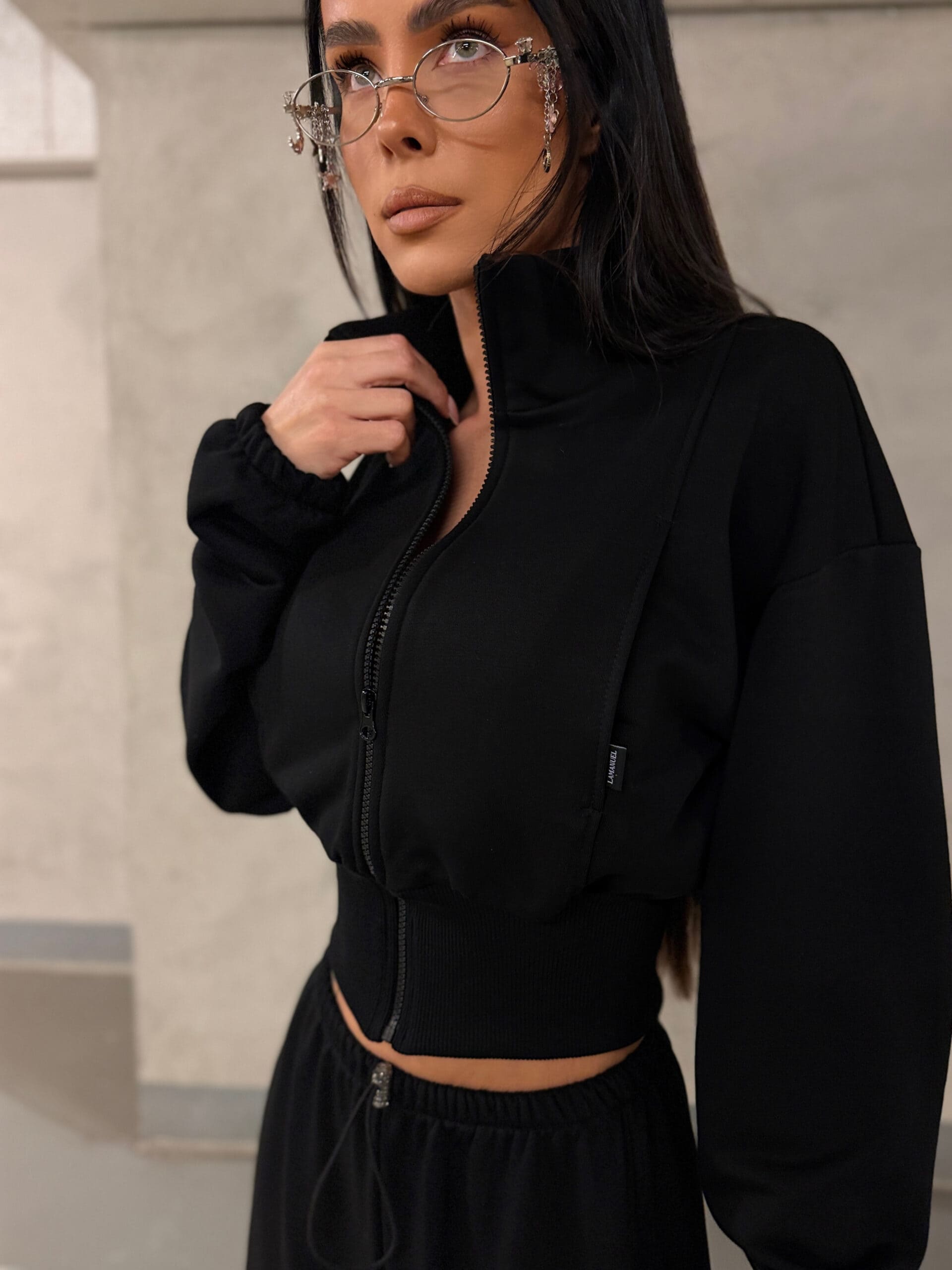Bluza HAZEL La Manuel czarna