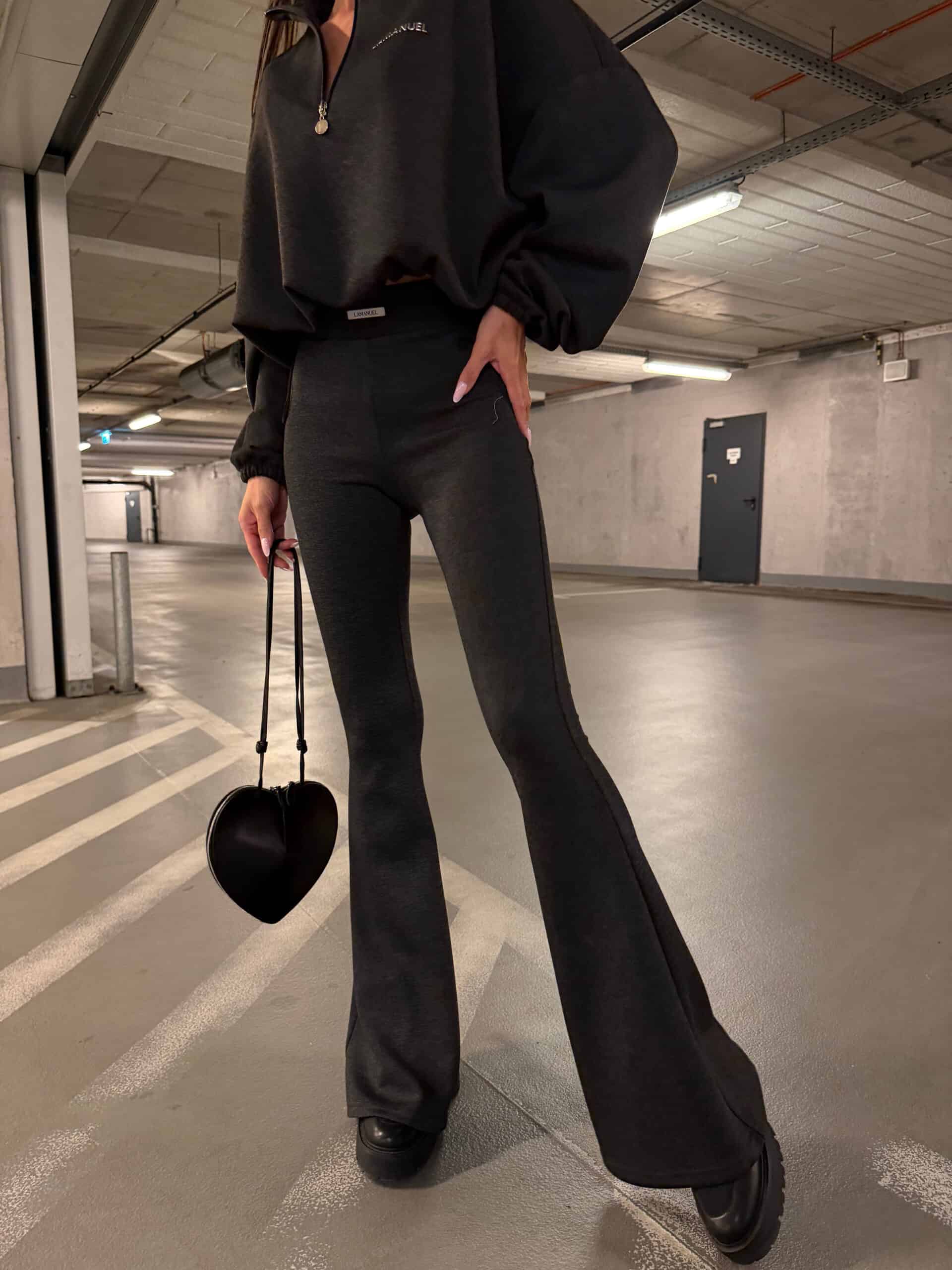 Spodnie LUXE La Manuel antracyt