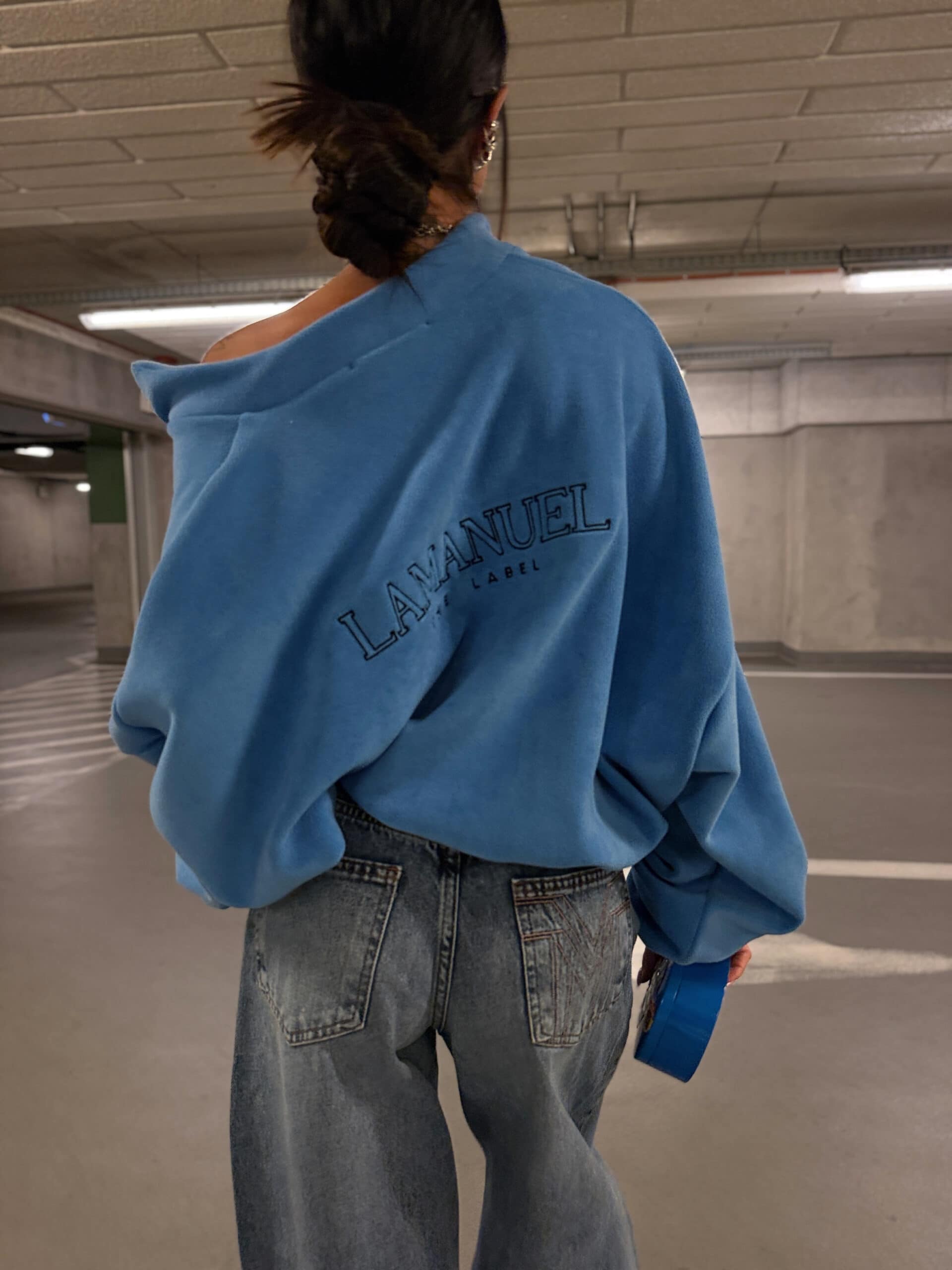 Bluza WARM UP La Manuel niebieska limited - obrazek 4