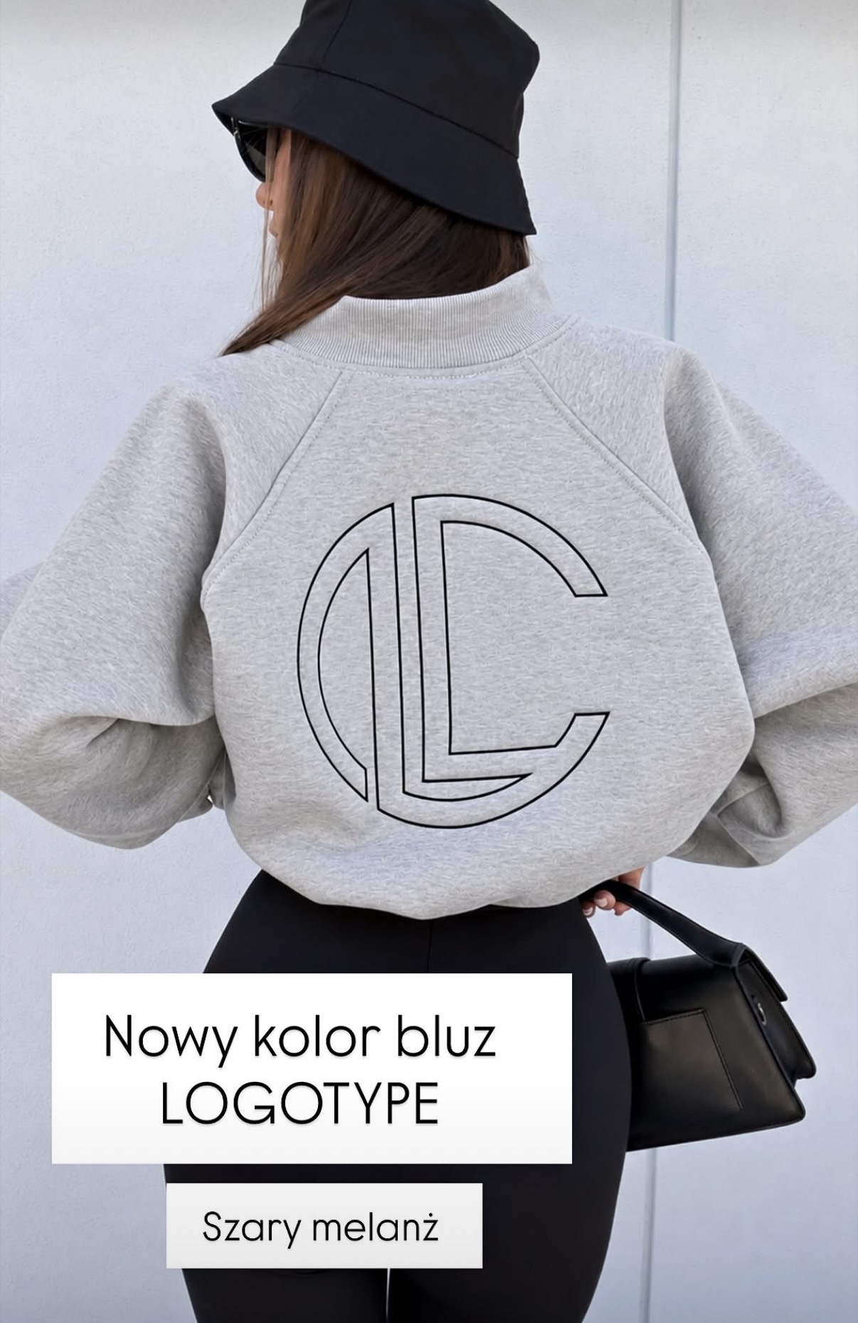 Bluza LOGOTYPE ZIP La Coca szara