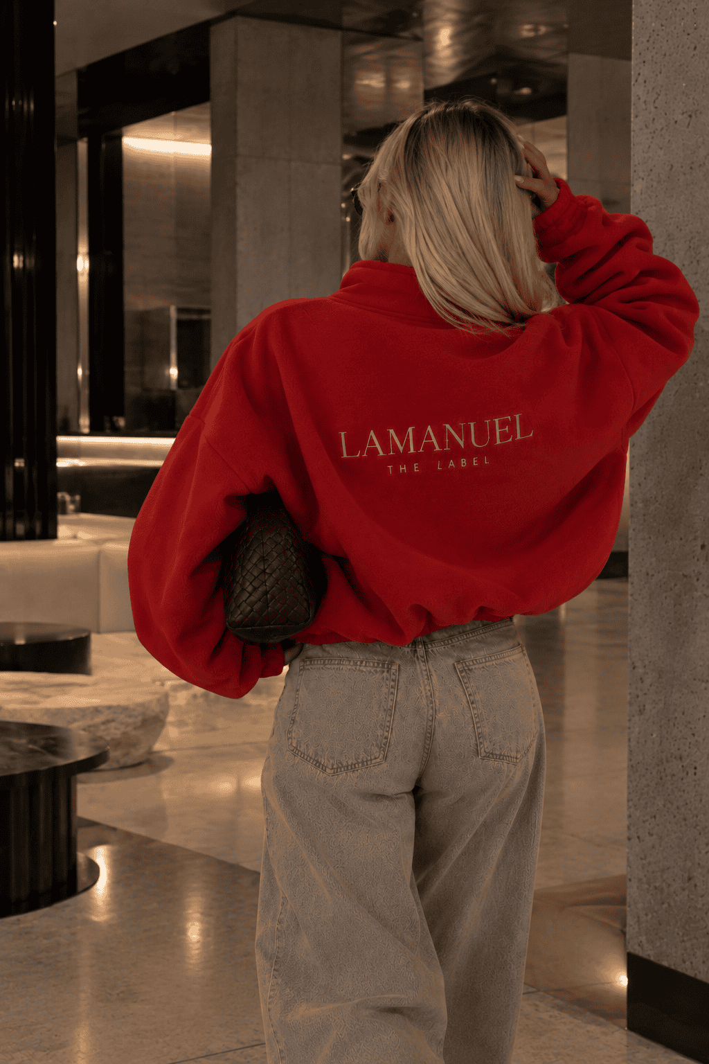Bluza WARM UP La Manuel czerwona