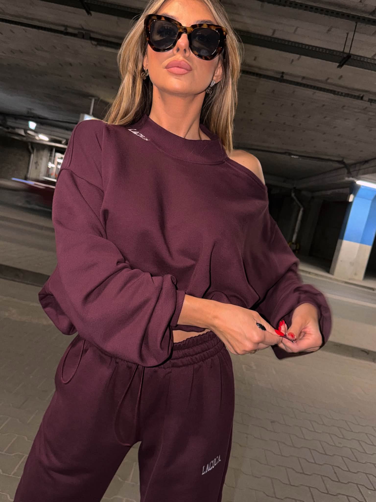 Komplet OFF SHOULDER SET La Coca bordo - obrazek 2