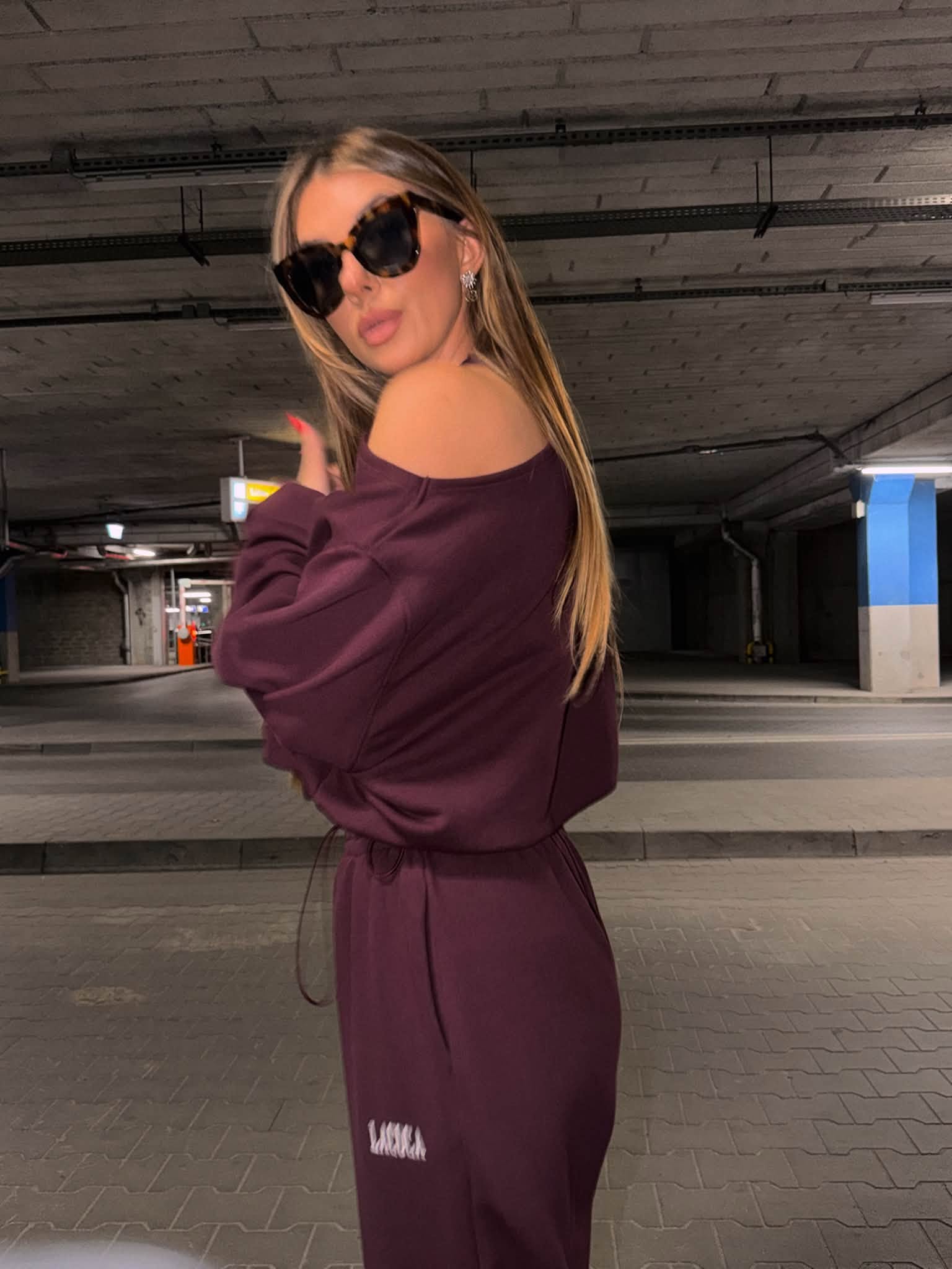 Komplet OFF SHOULDER SET La Coca bordo - obrazek 4