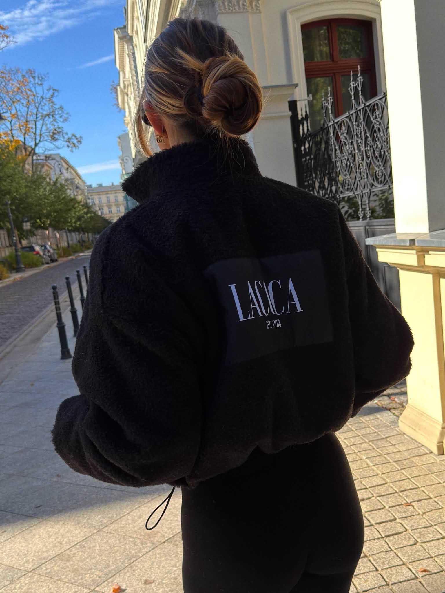 Kurtka TEDDY PUFFER La Coca czarna - obrazek 3