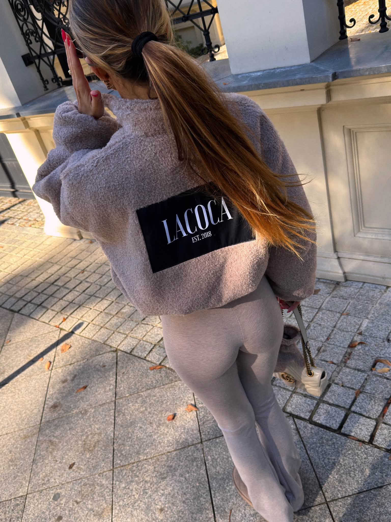 Kurtka TEDDY PUFFER La Coca beż - obrazek 3