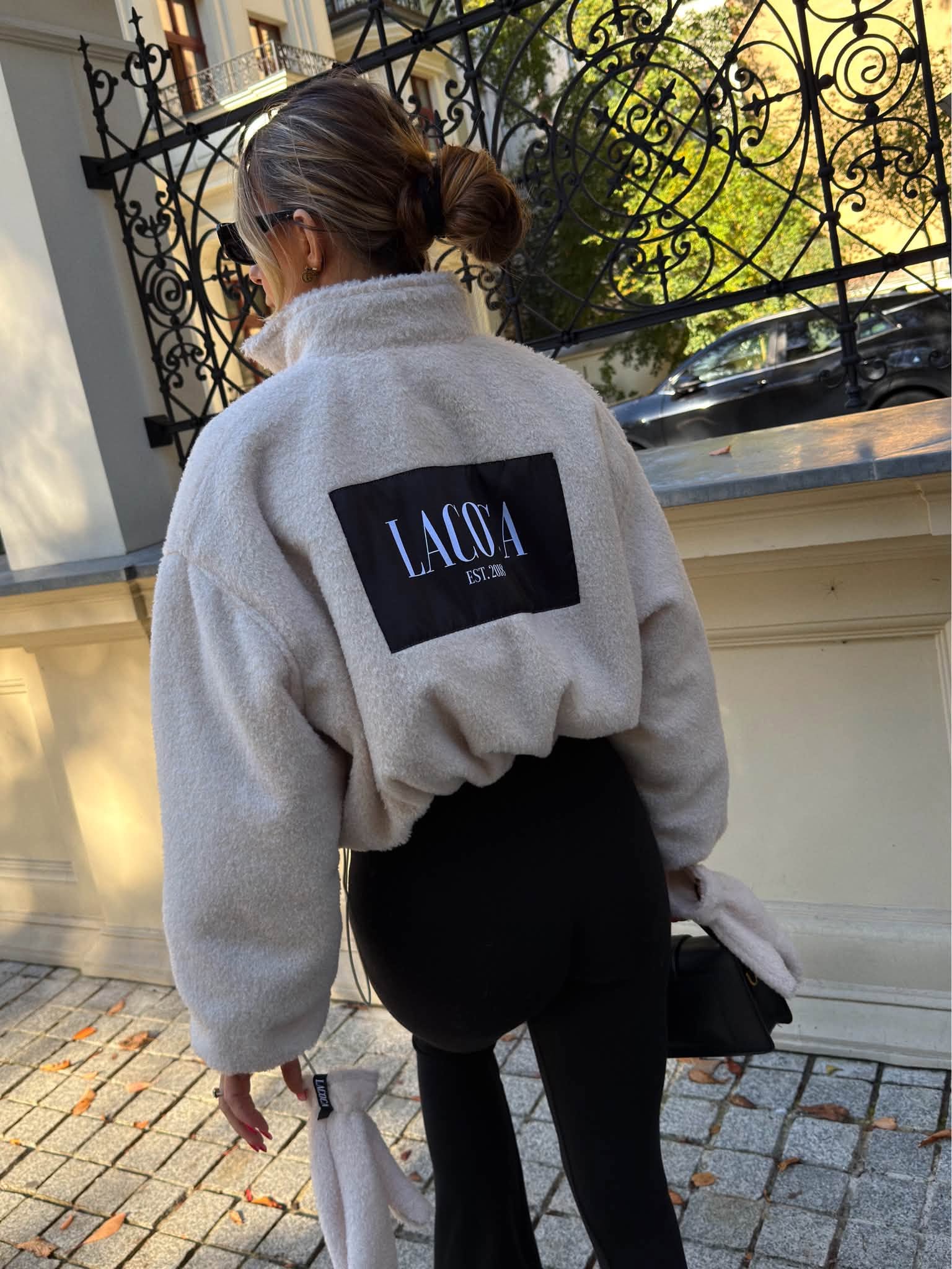 Kurtka TEDDY PUFFER La Coca wanilia - obrazek 2