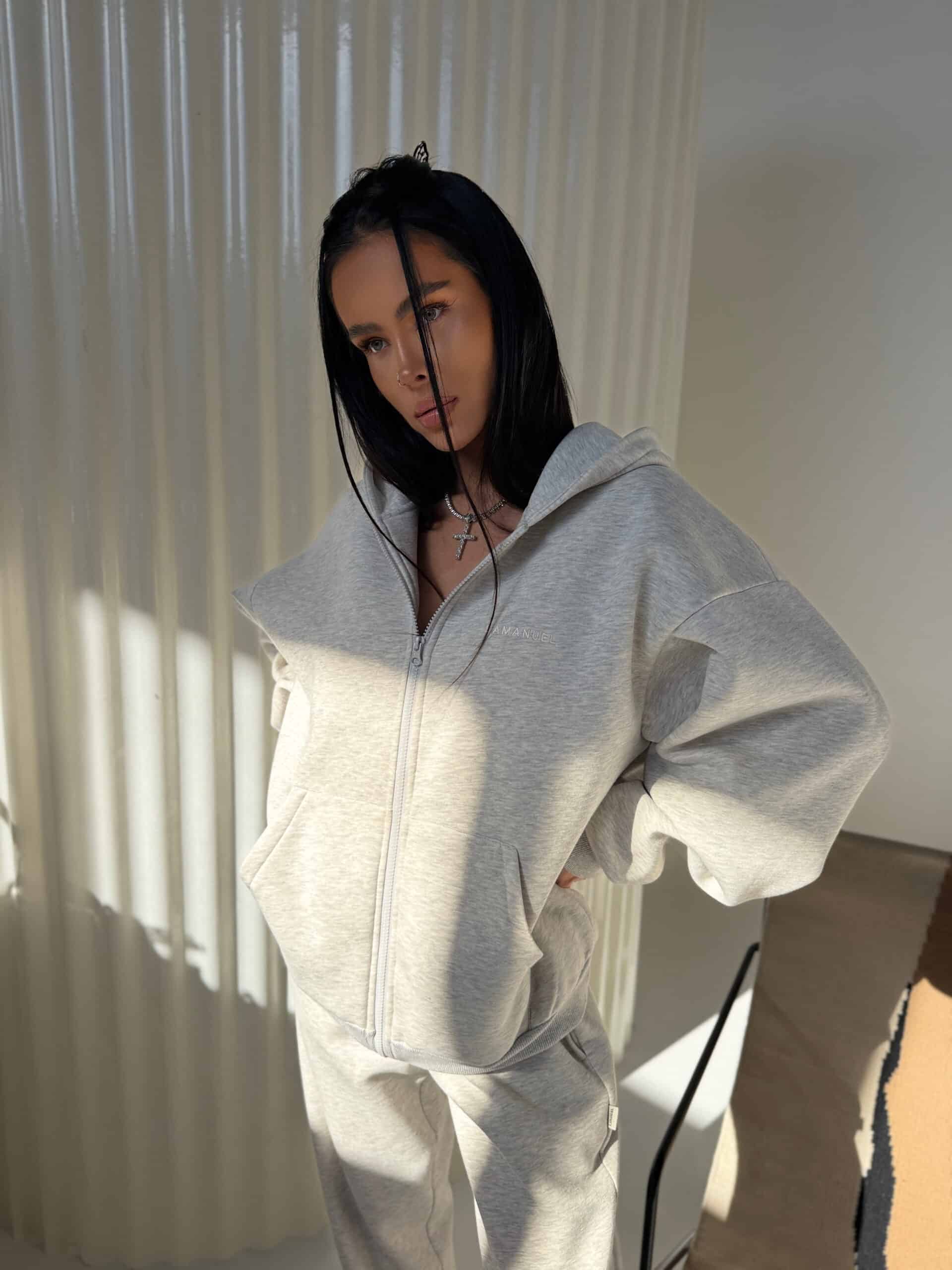 Bluza BAGGY La Manuel szara - obrazek 4