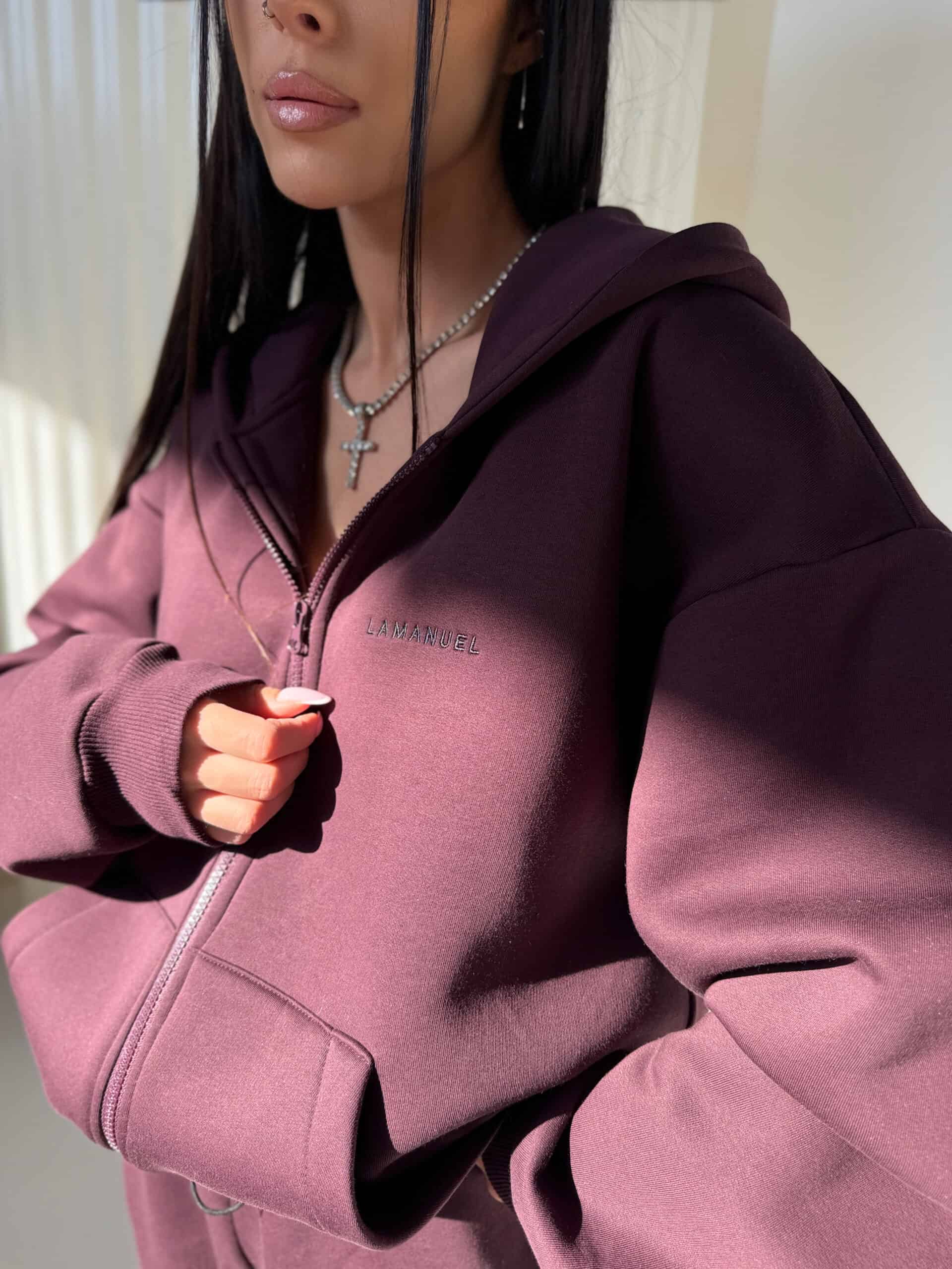 Bluza BAGGY La Manuel śliwka - obrazek 5
