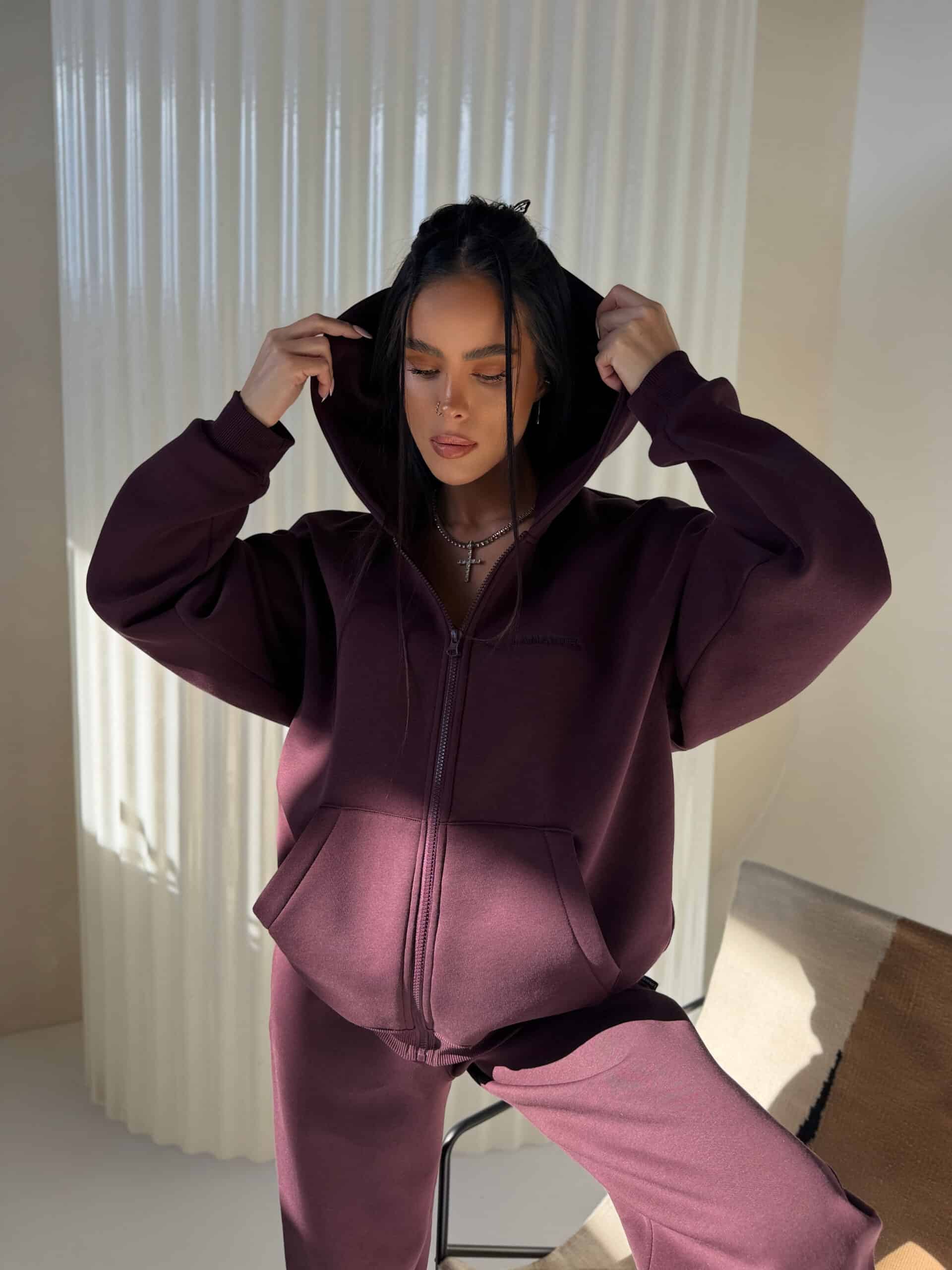 Bluza BAGGY La Manuel śliwka - obrazek 2
