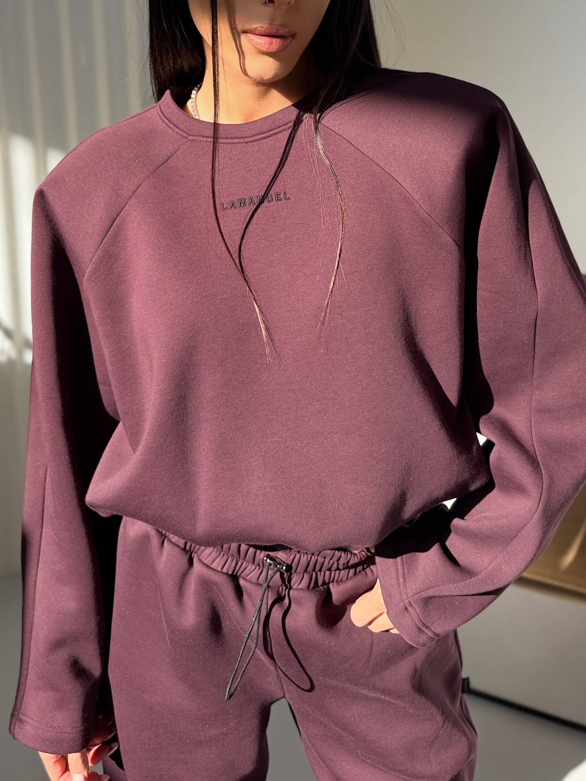 Bluza VOLUME La Manuel śliwka - obrazek 2