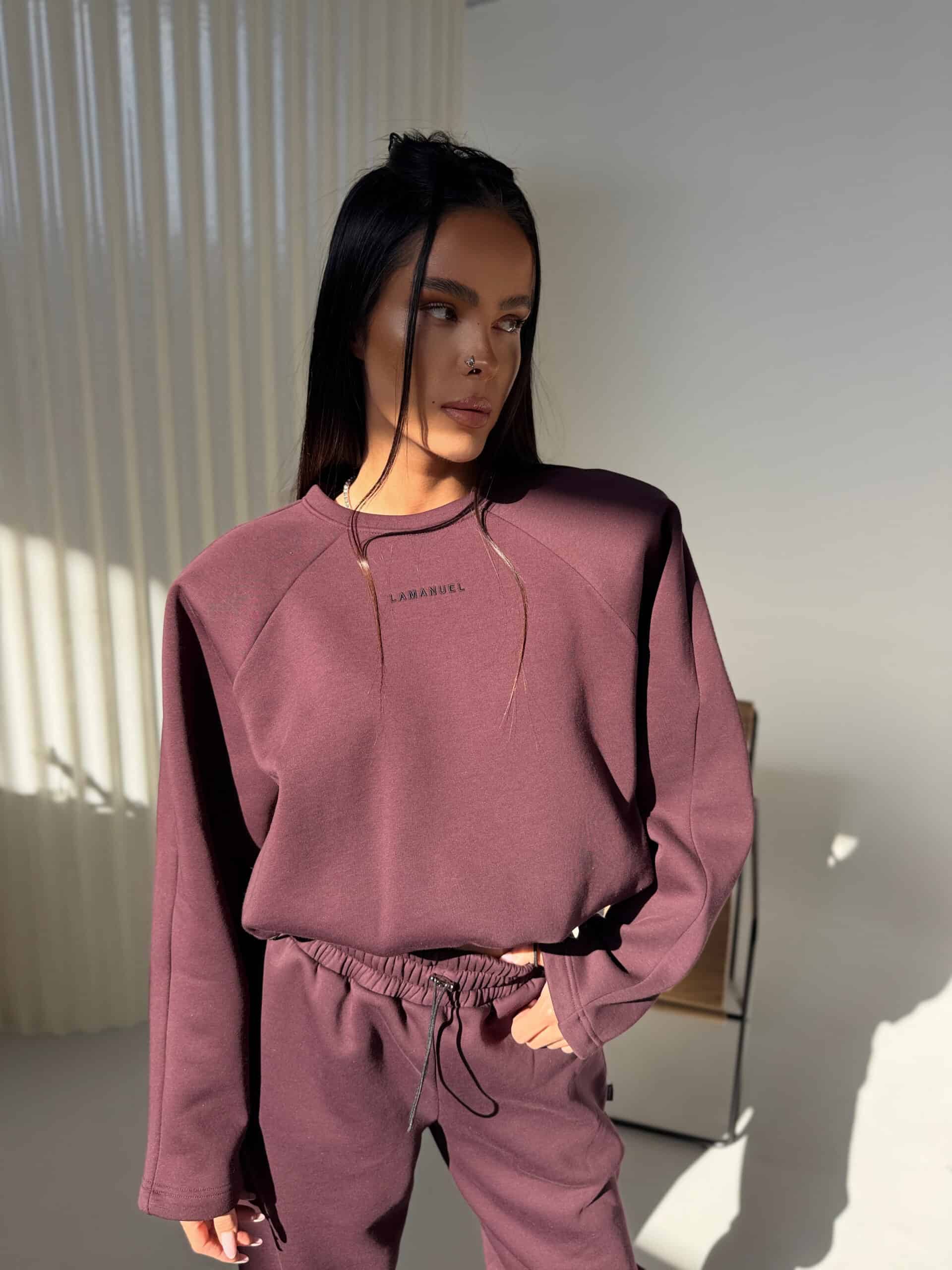 Bluza VOLUME La Manuel śliwka - obrazek 3