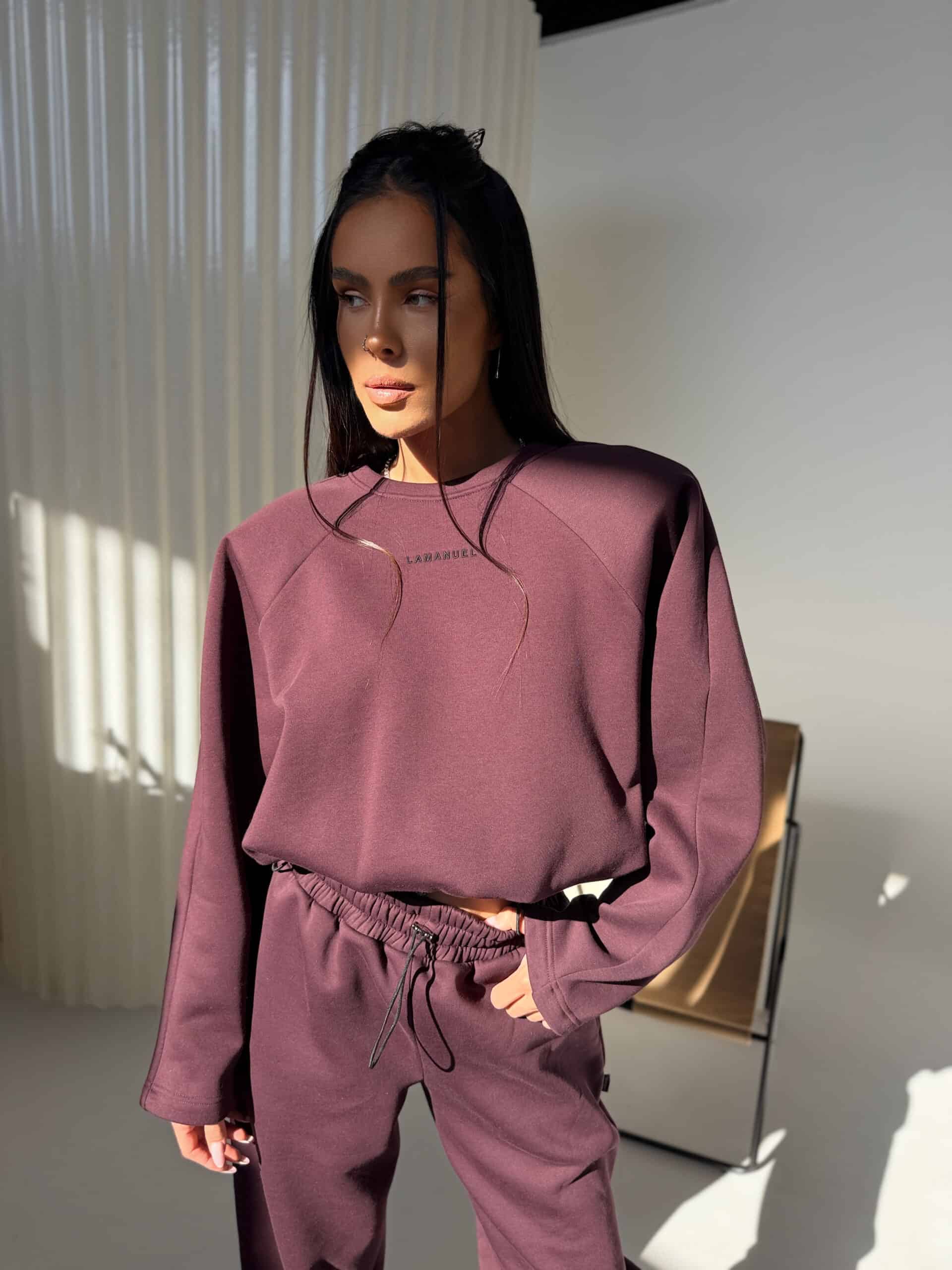 Bluza VOLUME La Manuel śliwka - obrazek 4