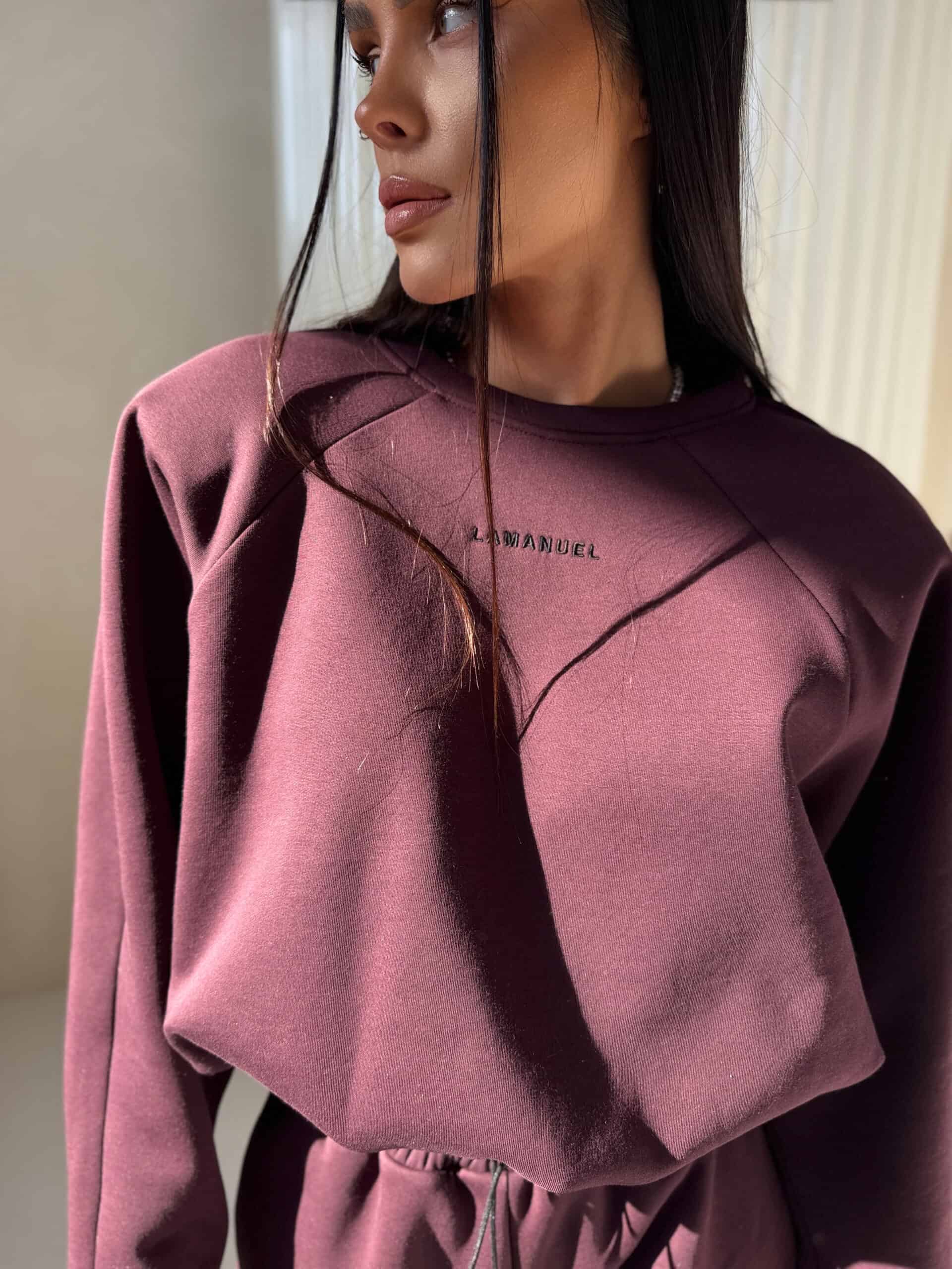 Bluza VOLUME La Manuel śliwka - obrazek 6