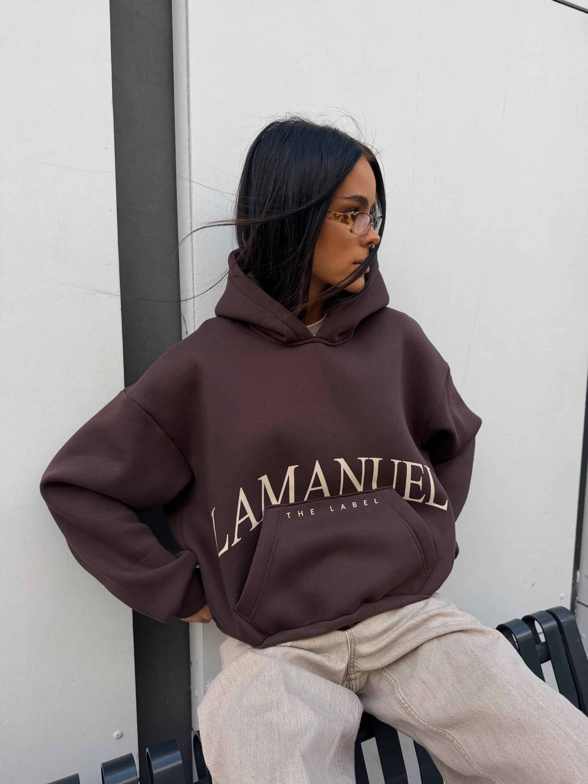 Bluza POCKET La Manuel czekolada
