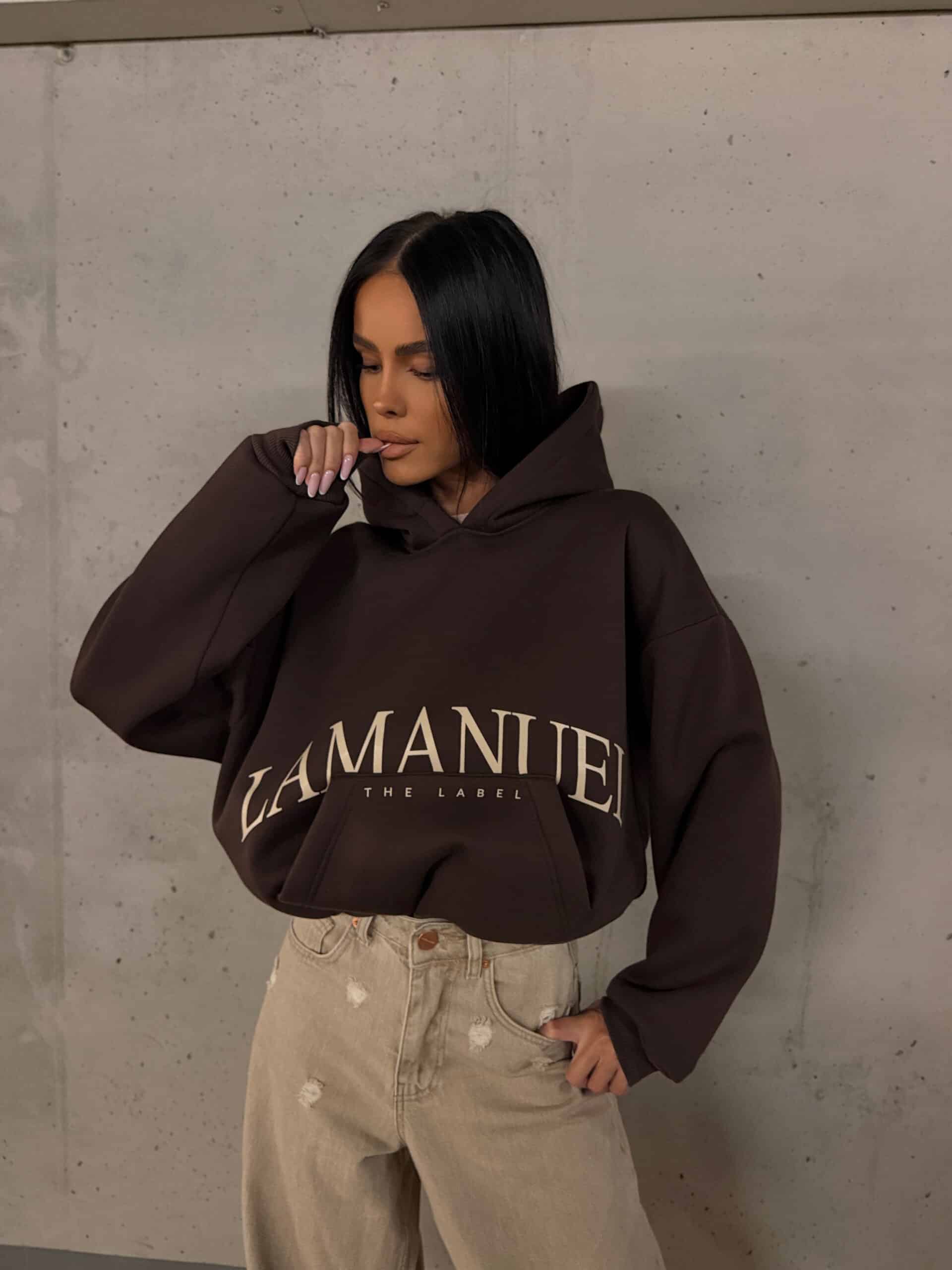 Bluza POCKET La Manuel czekolada - obrazek 5